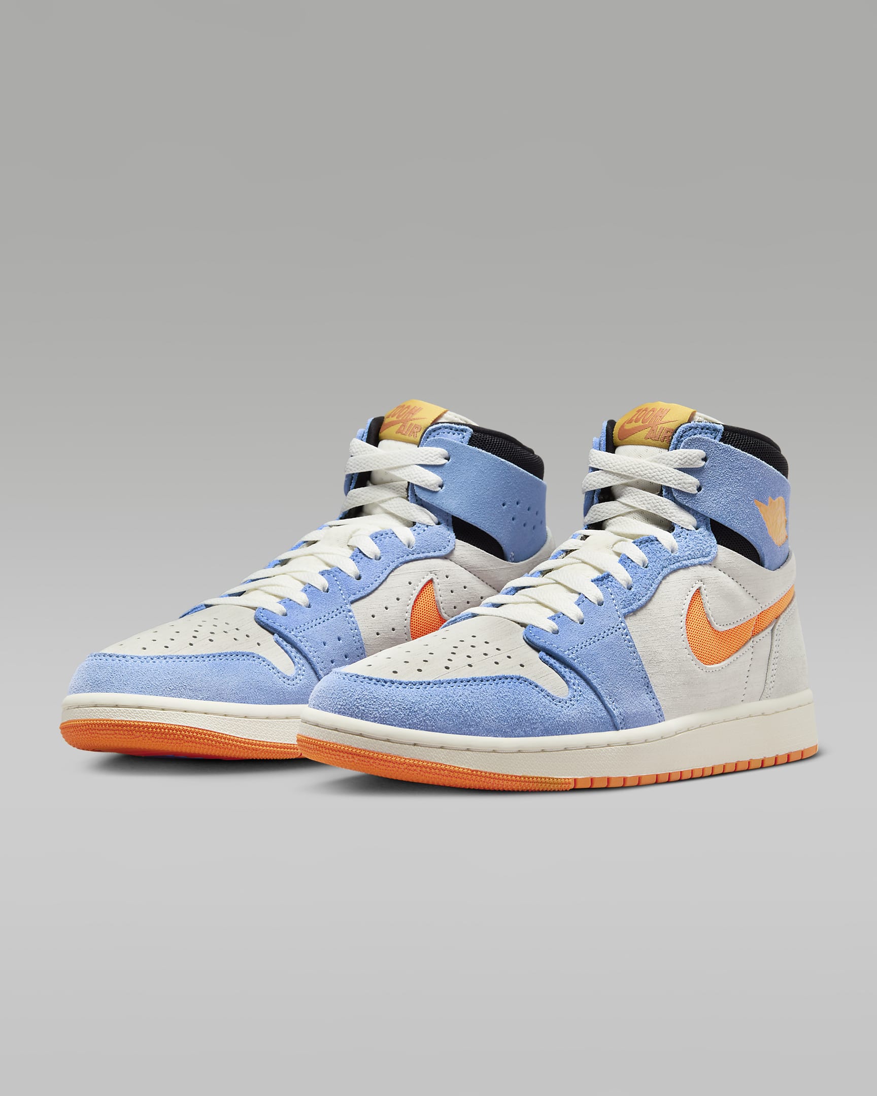 Air Jordan 1 Zoom CMFT 2 Men's Shoes - Sail/Royal Pulse/Light Silver/Alpha Orange