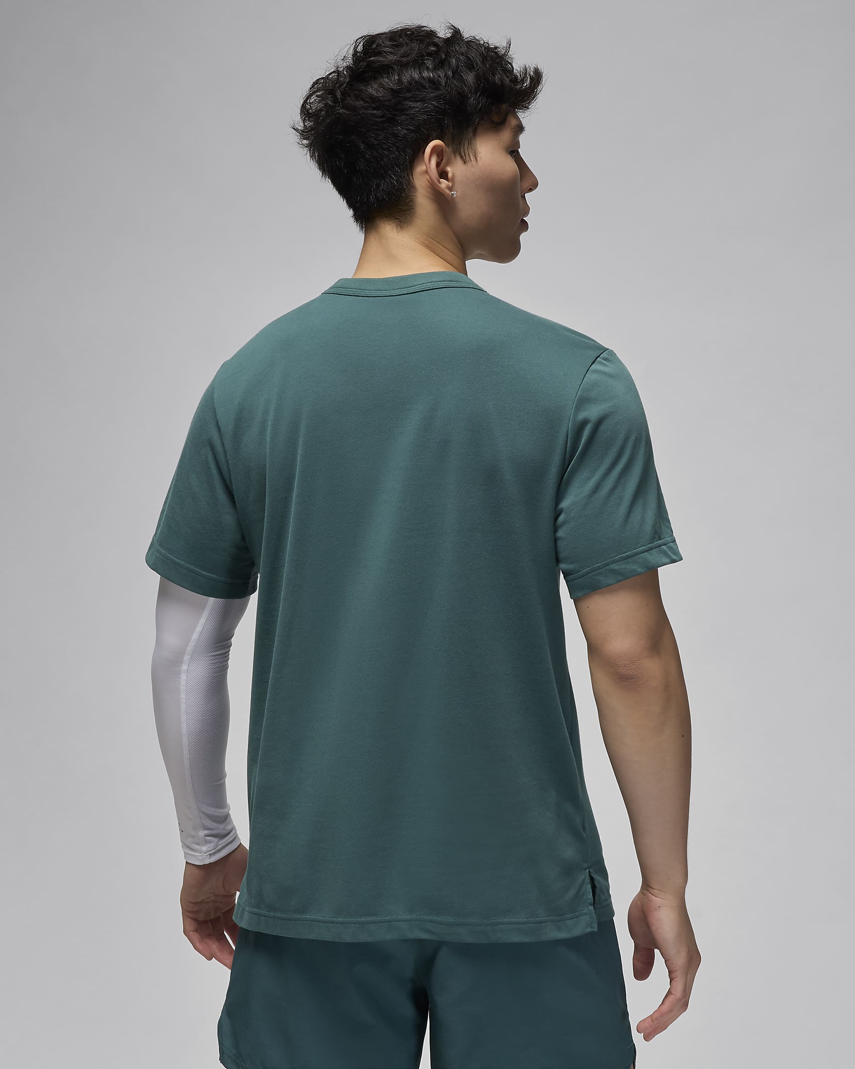 Jordan Sport Men's Dri-FIT Short-Sleeve Top - Oxidised Green/White