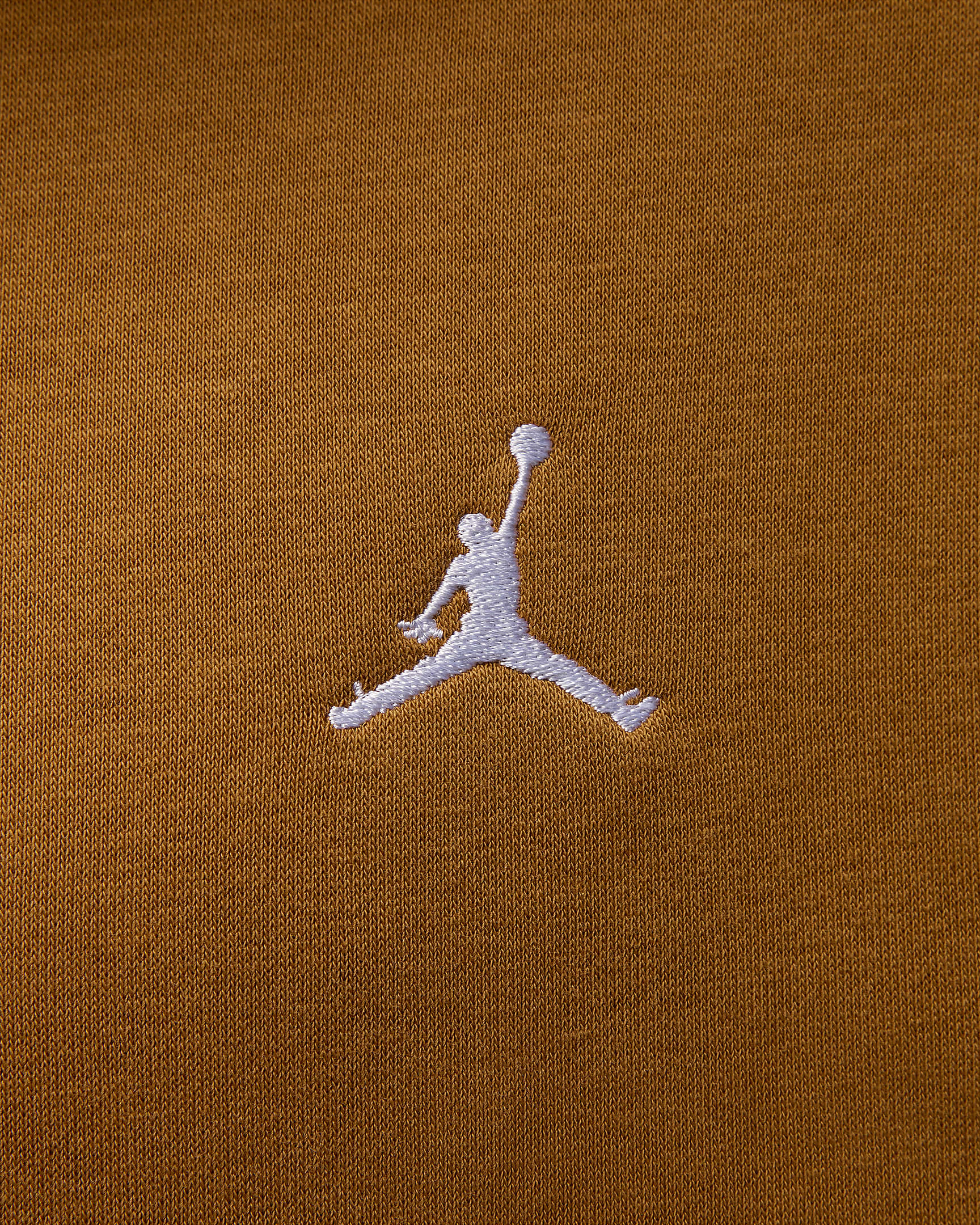 Sweat à capuche en tissu Fleece Jordan Brooklyn pour homme - Desert Bronze/Blanc