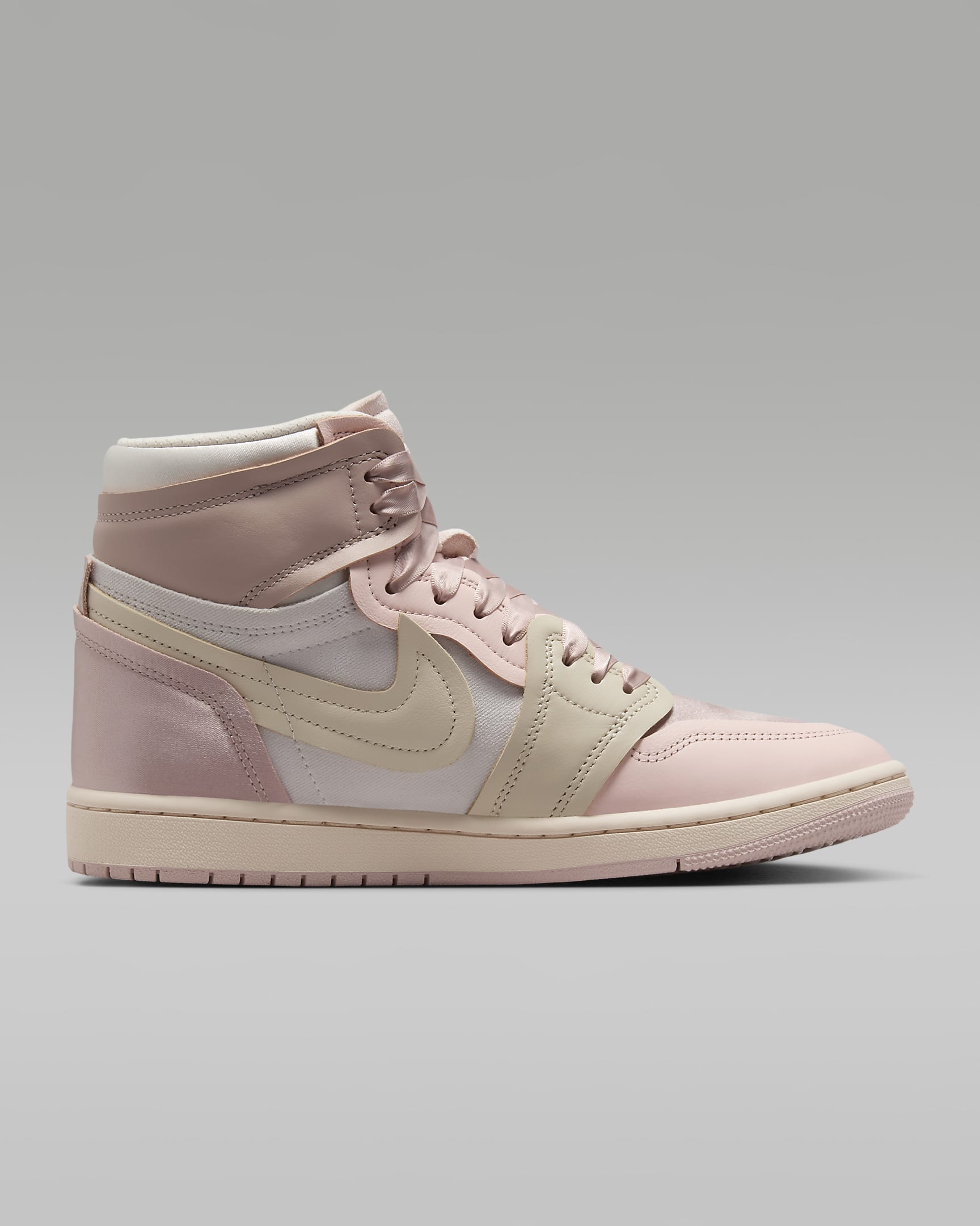 Air Jordan 1 High Method of Make Shoes - Pink Oxford/Atmosphere/Phantom/Legend Light Brown