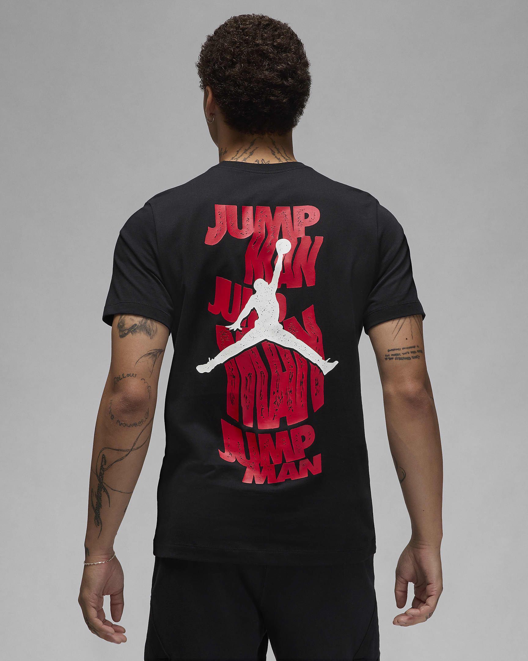 T-shirt Jordan Brand pour Homme - Noir/Gym Red/Blanc