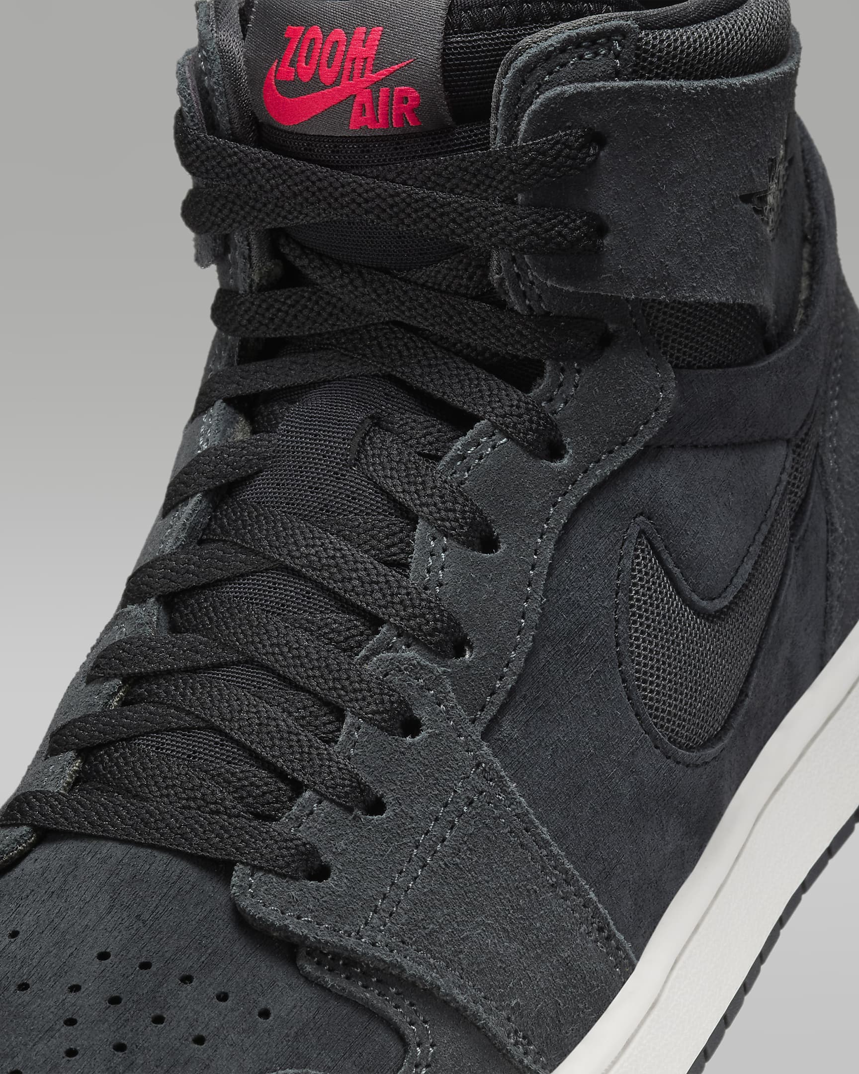 Air Jordan 1 Zoom CMFT 2 Men's Shoes - Black/Siren Red/Off Noir/Anthracite