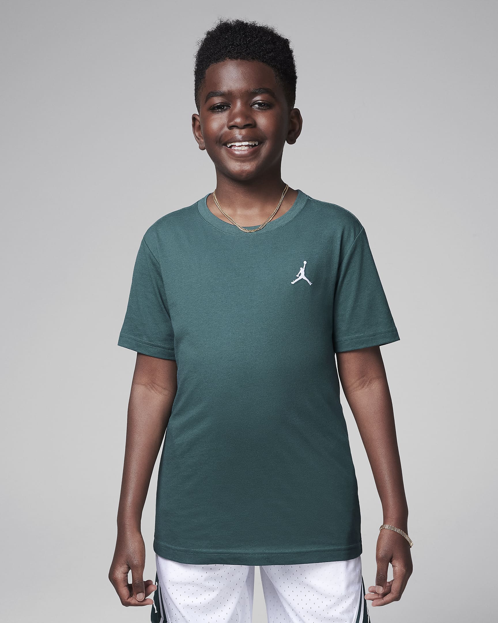 T-shirt ricamata Jumpman Air Jordan – Ragazzo/a - Oxidized Green