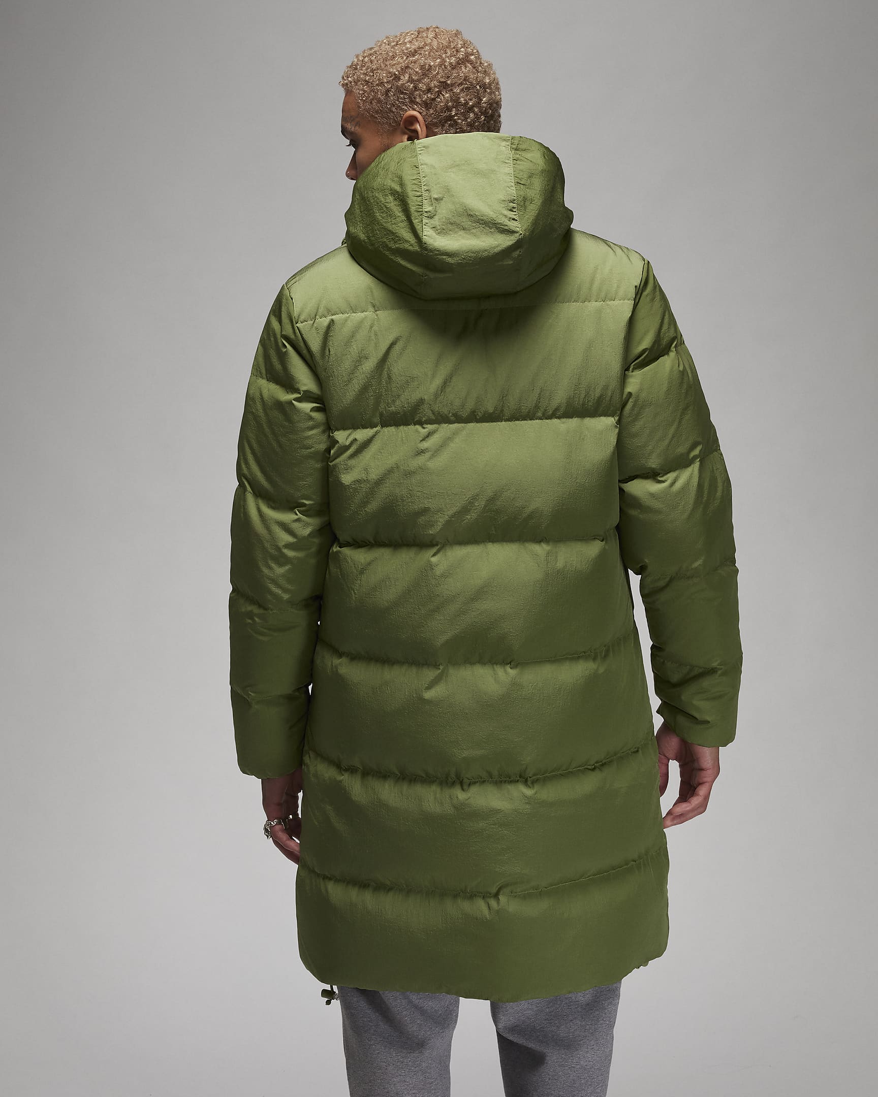 Parka en duvet Jordan Essentials pour homme - Sky J Light Olive/Sail