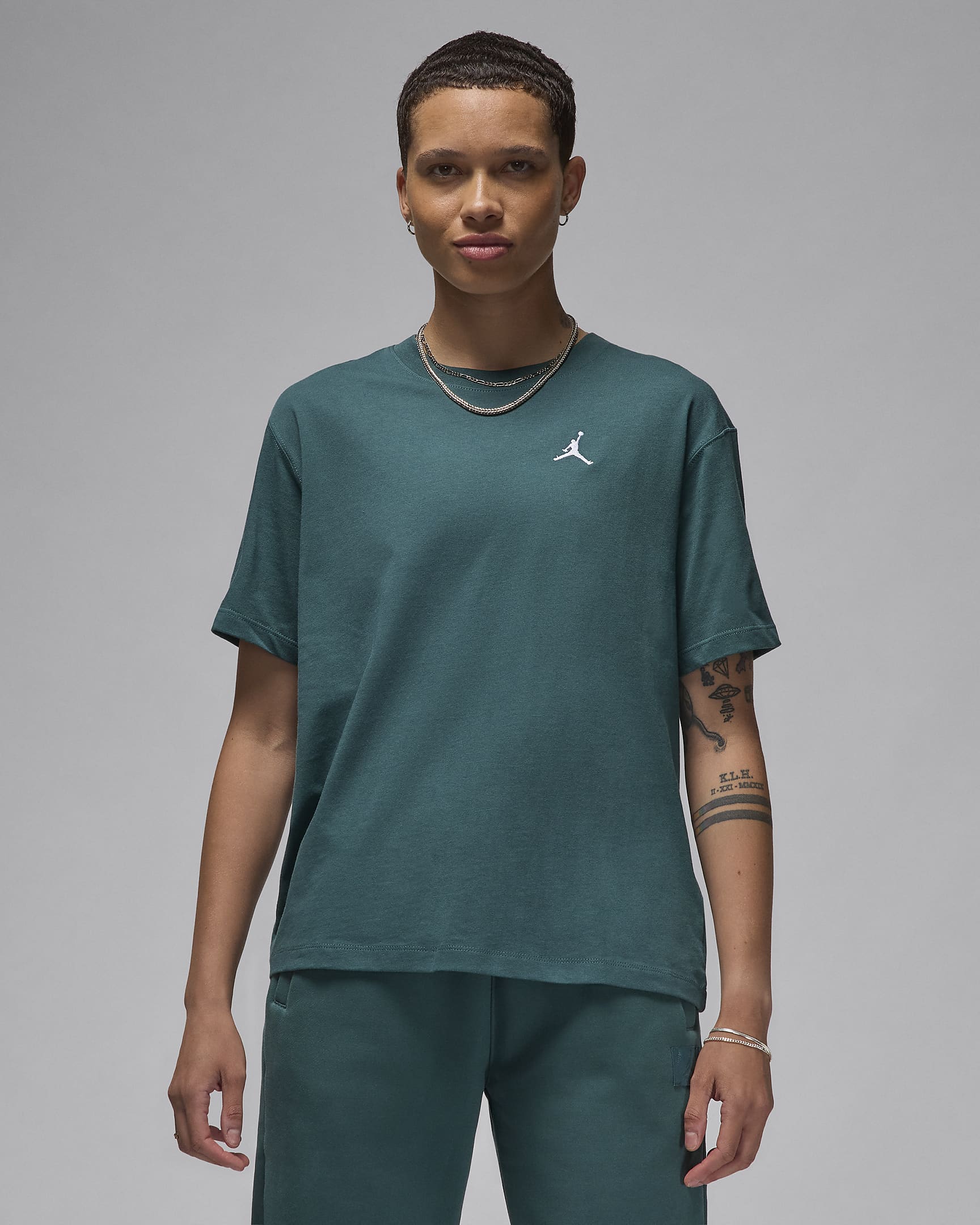 Jordan Essentials Women's Top - Oxidised Green/White