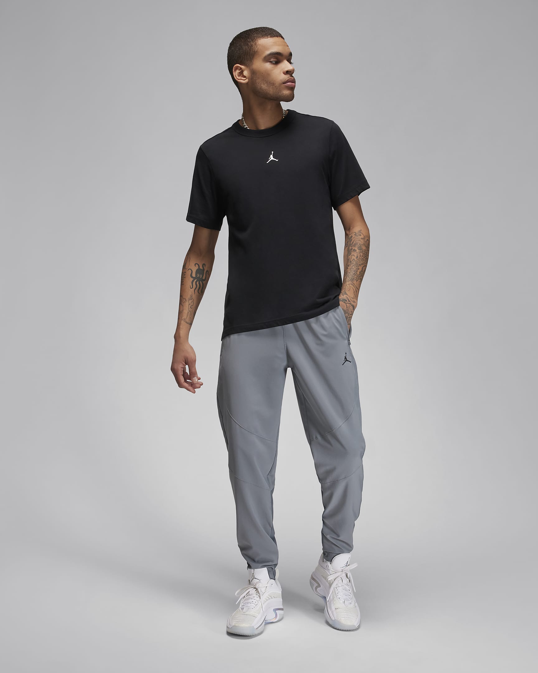 Jordan Sport Men's Dri-FIT Woven Trousers - Smoke Grey/Smoke Grey/Black