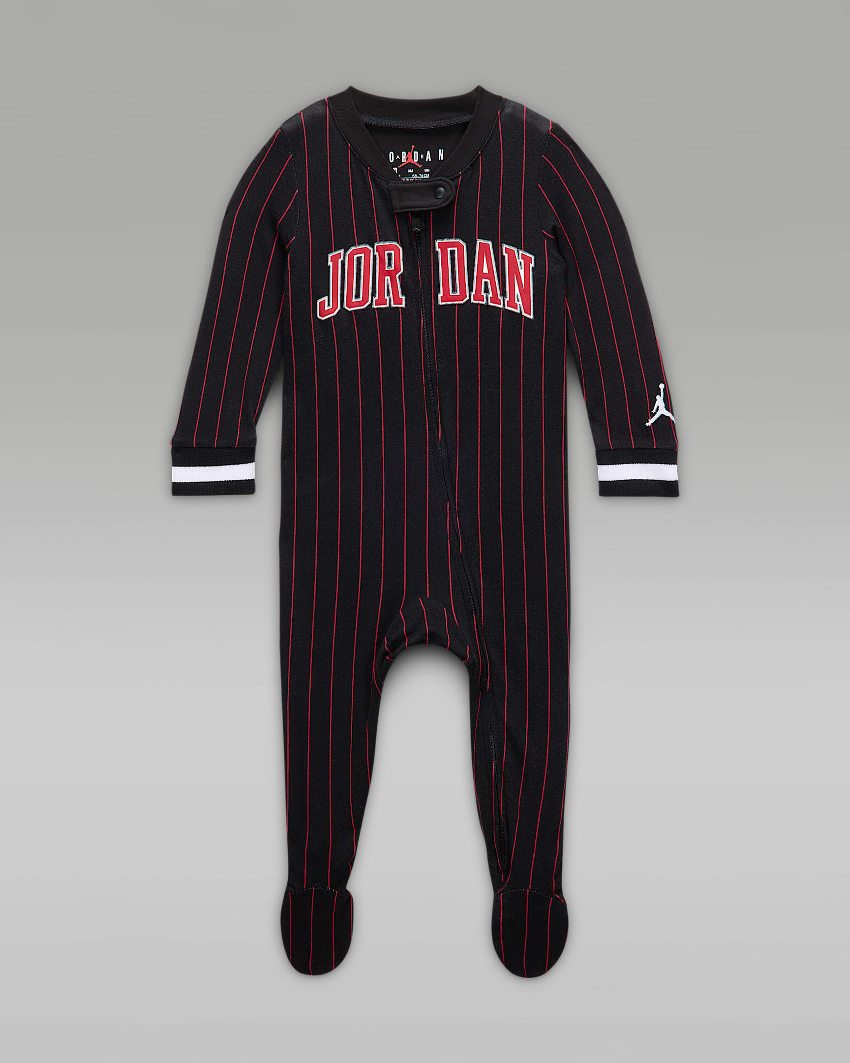 Jordan Baby (0-9M) 23 Jersey Footed Coverall - Black