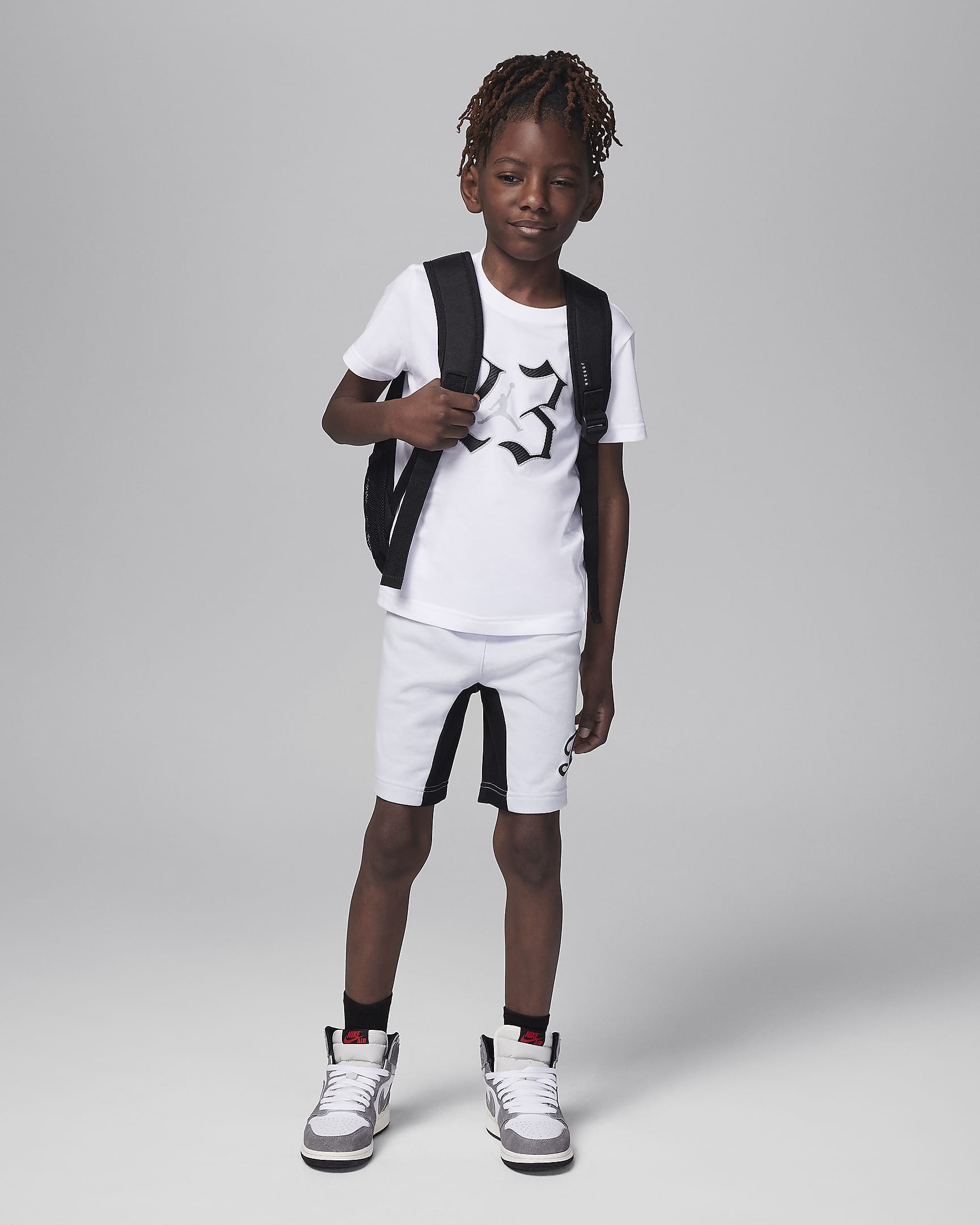 Jordan MVP 23 Little Kids' Shorts Set - Platinum Heather