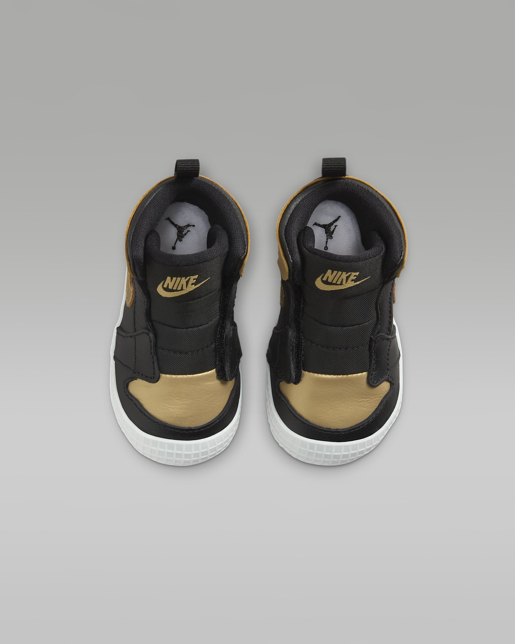 Jordan 1 Baby Cot Bootie - Black/Sail/Metallic Gold