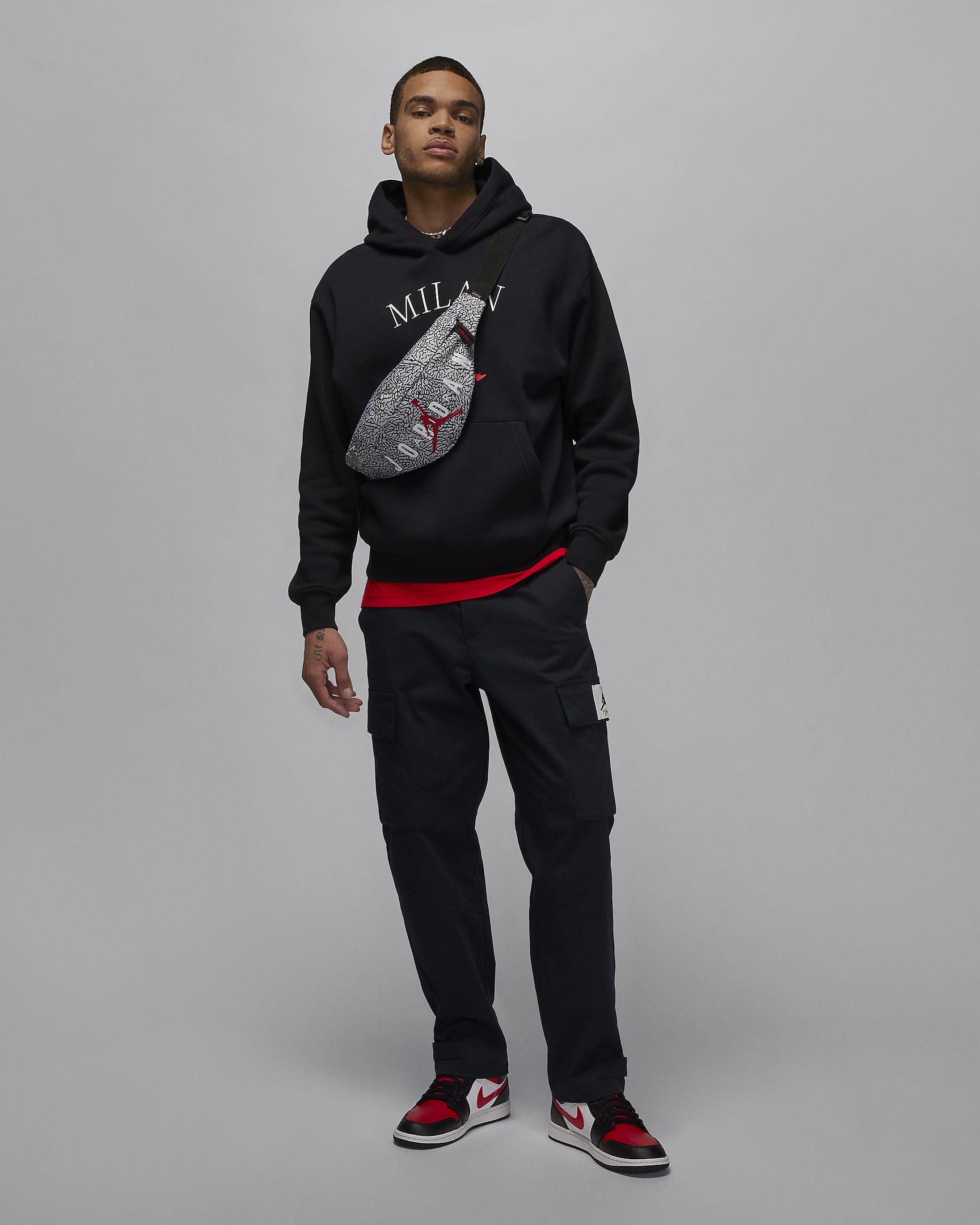 Jordan Milan Men's Pullover Hoodie - Black