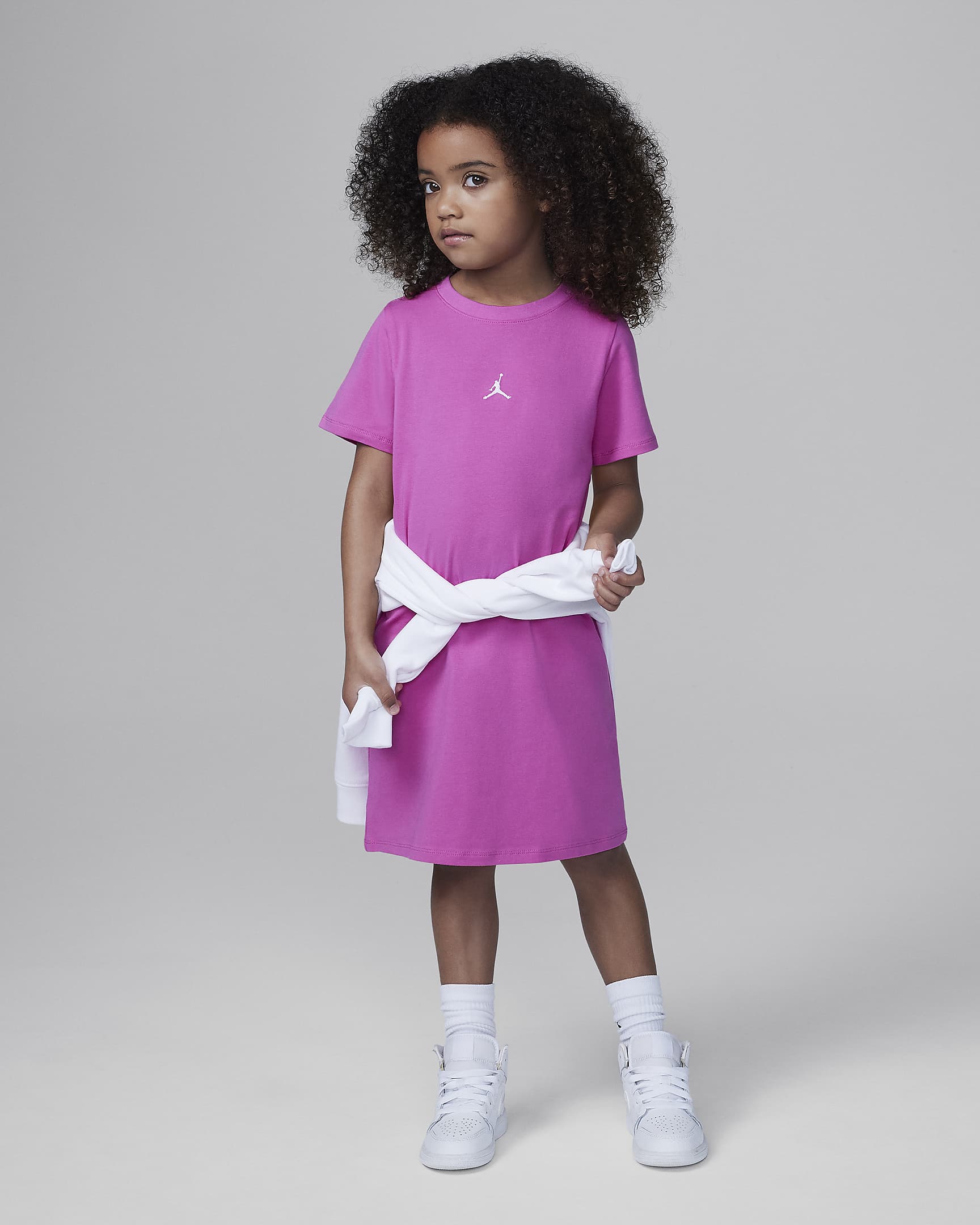 Jordan Brooklyn Essentials Little Kids' T-Shirt Dress - Fire Pink