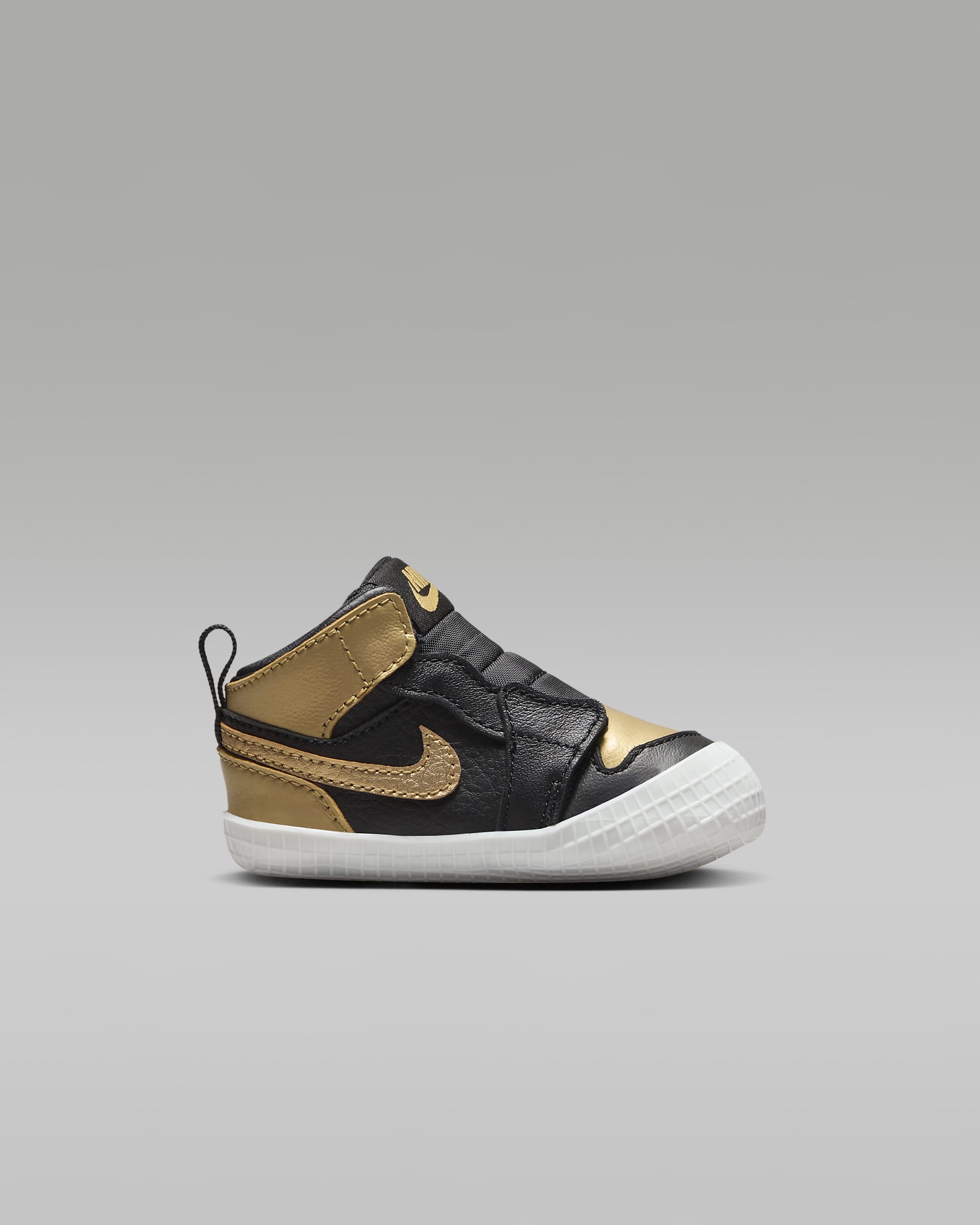 Jordan 1 Baby Cot Bootie - Black/Sail/Metallic Gold