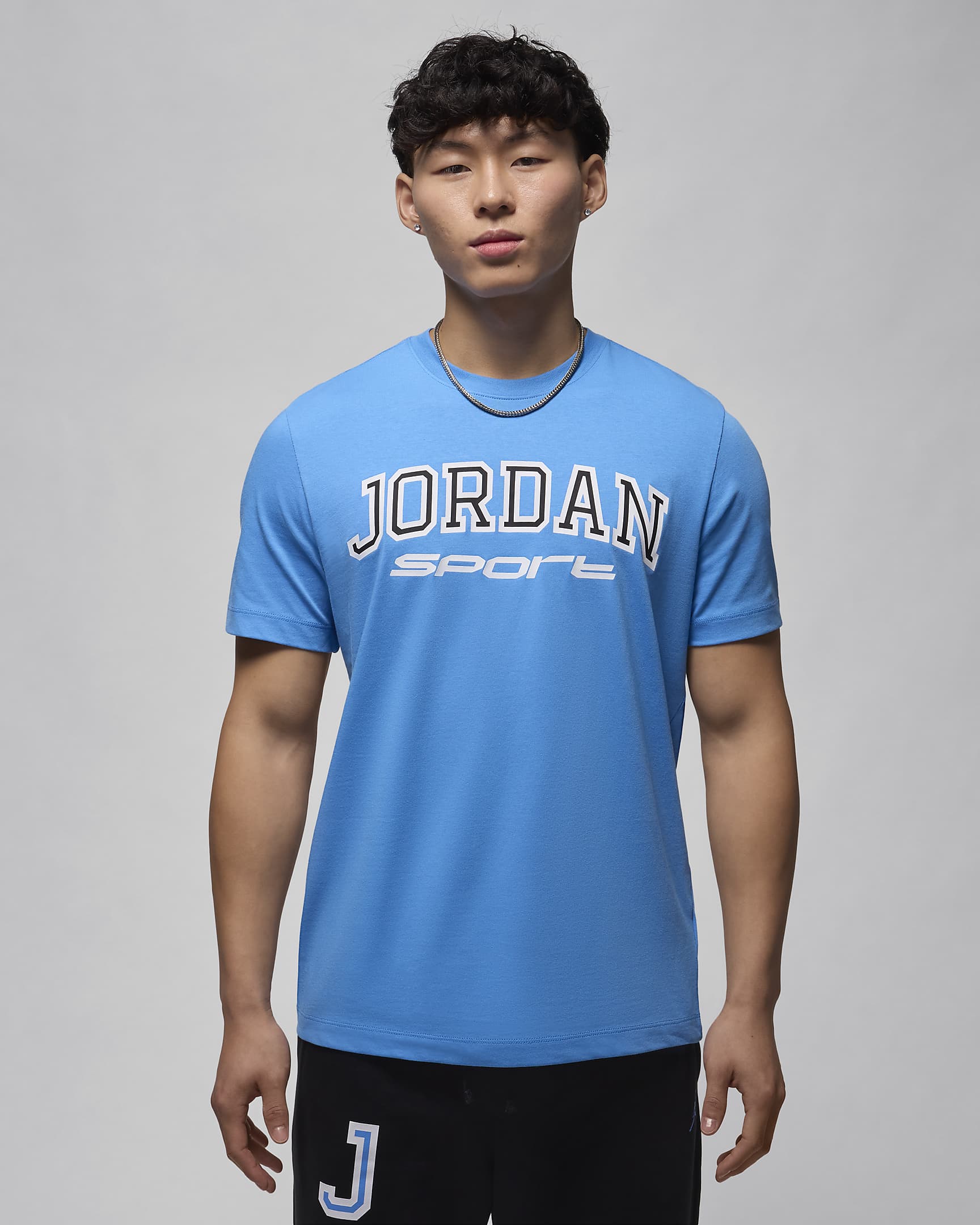 Jordan Sport T-Shirt mit Dri-FIT-Technologie für Herren - Legend Blue/Schwarz