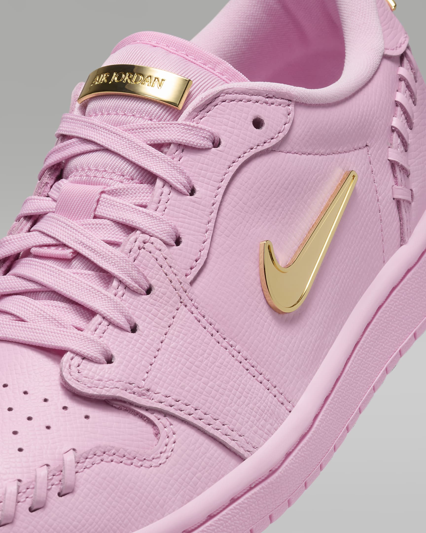 Air Jordan 1 Low Method of Make Women's Shoes - Perfect Pink/Metallic Gold