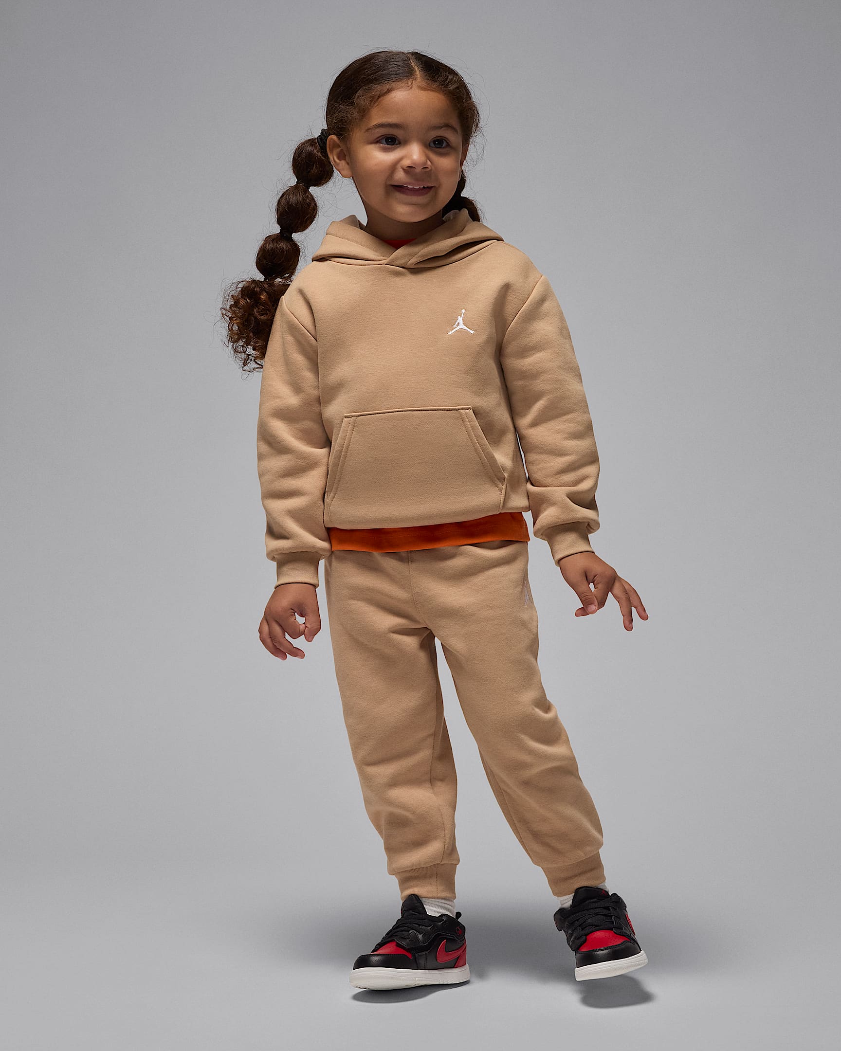 Jordan Brooklyn Fleece Toddler 2-Piece Pullover Hoodie Set - Hemp