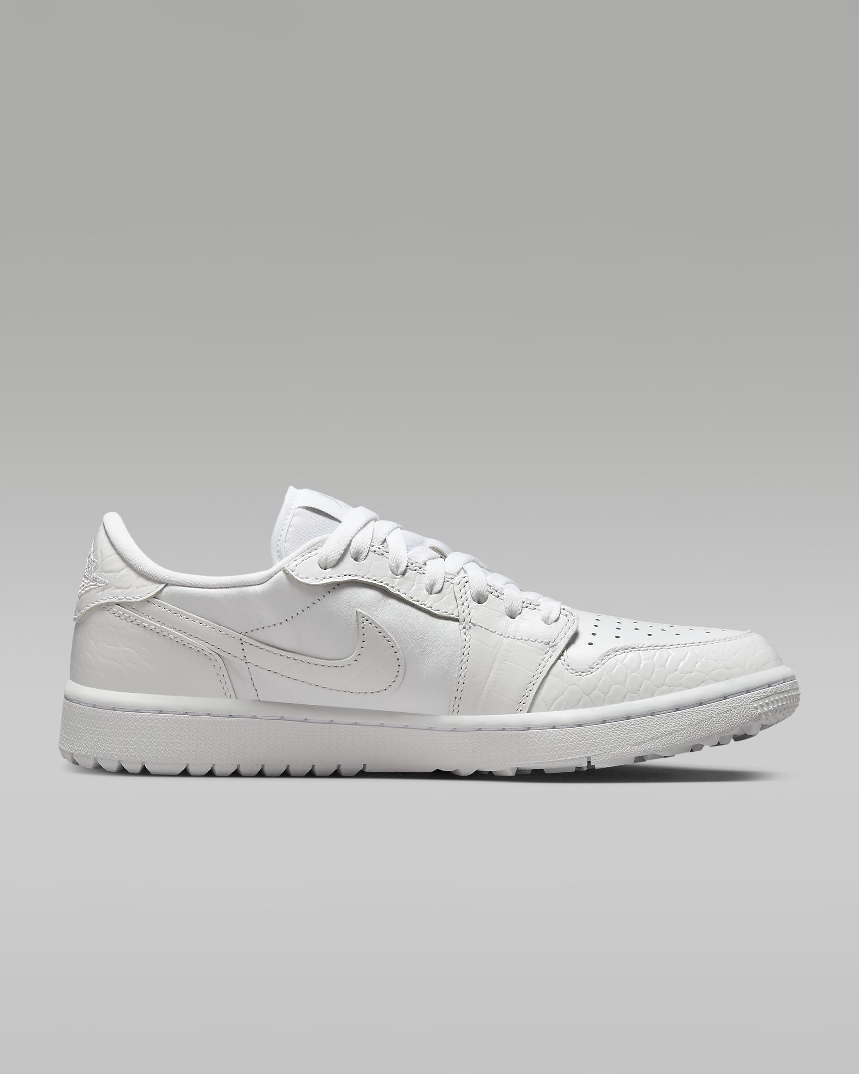 Air Jordan 1 Low G Golf Shoes - White/Pure Platinum/White