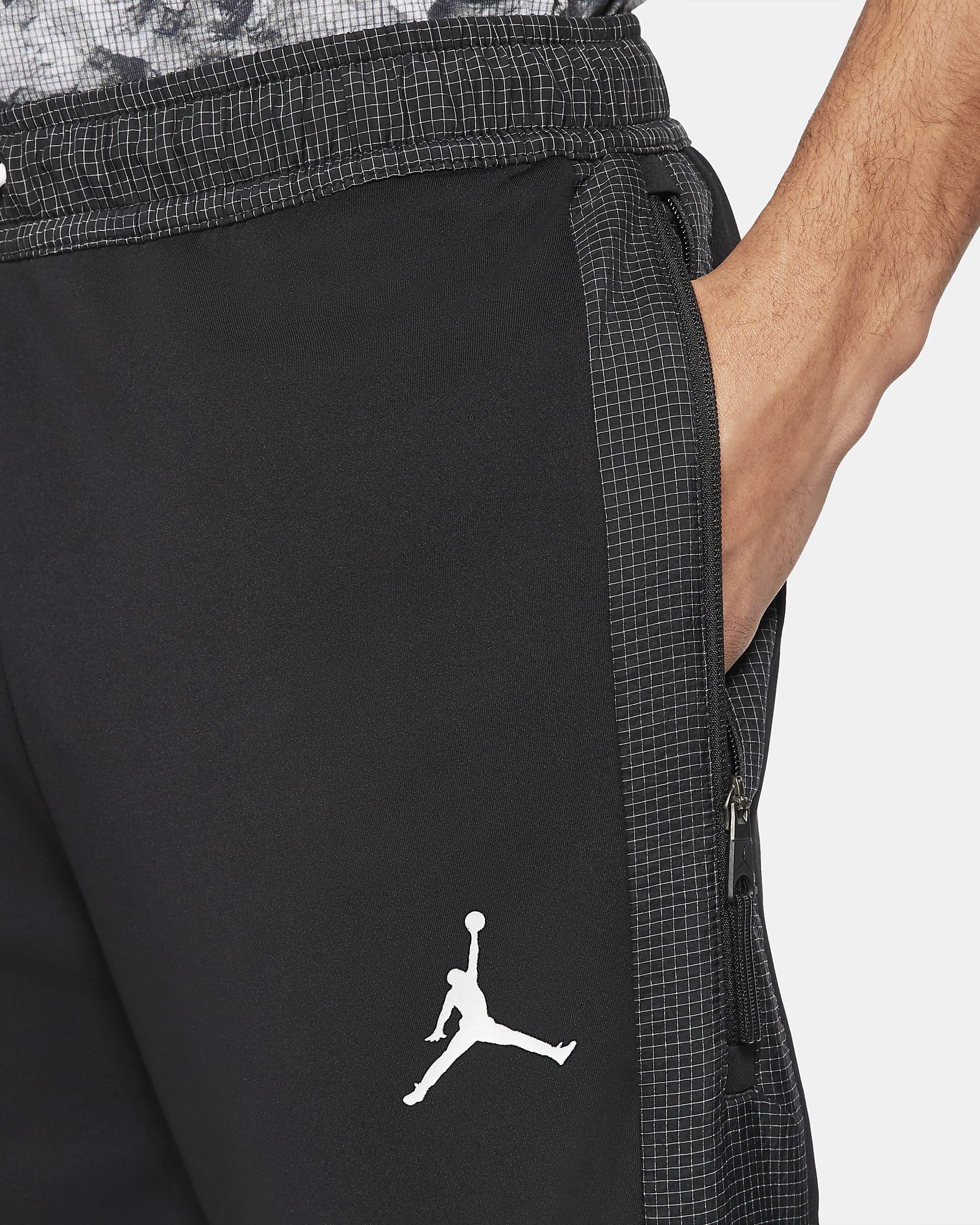 Pantaloni in fleece Jordan Air - Uomo - Nero/Bianco