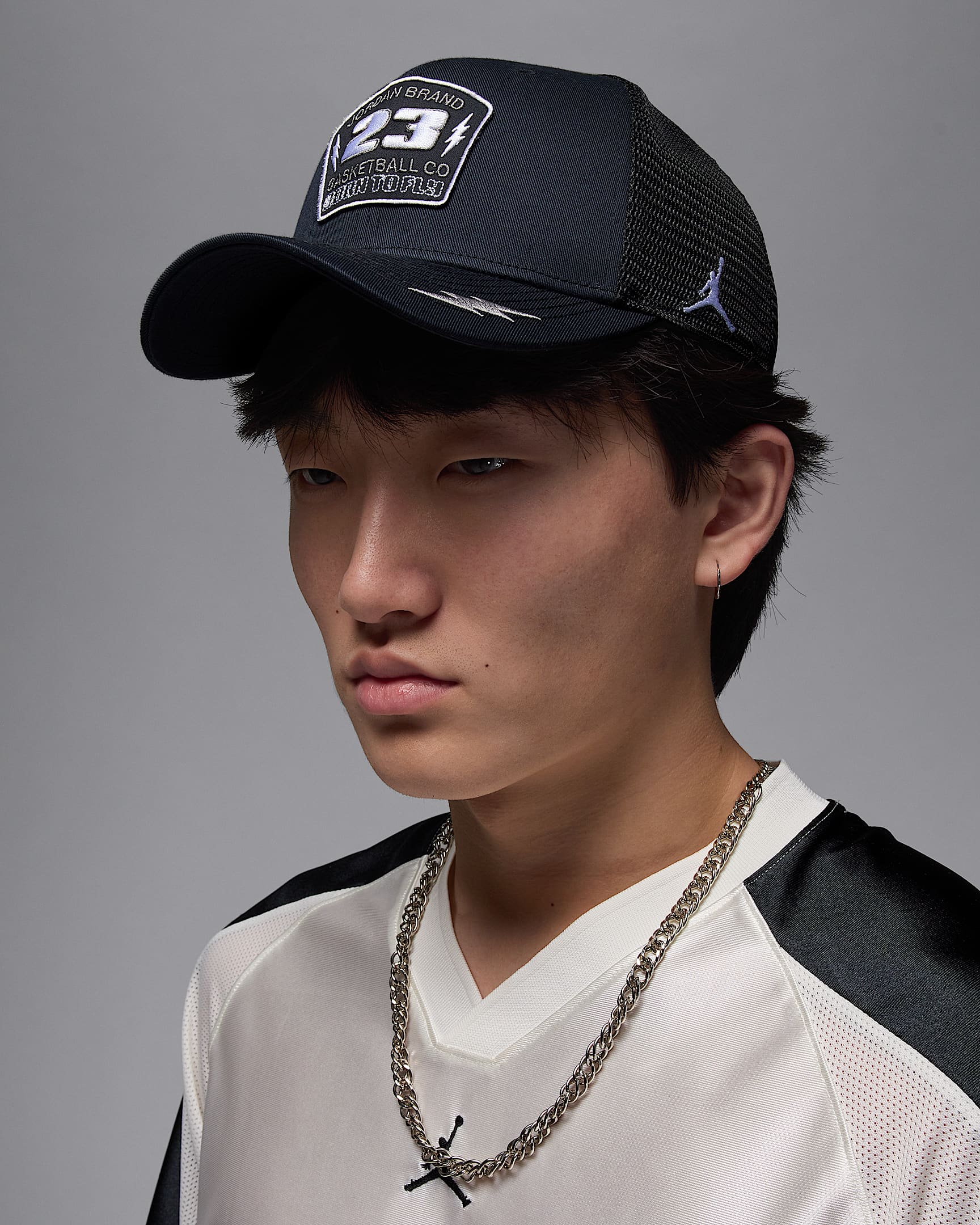 Struktureret Jordan Rise-truckerkasket. Nike DK