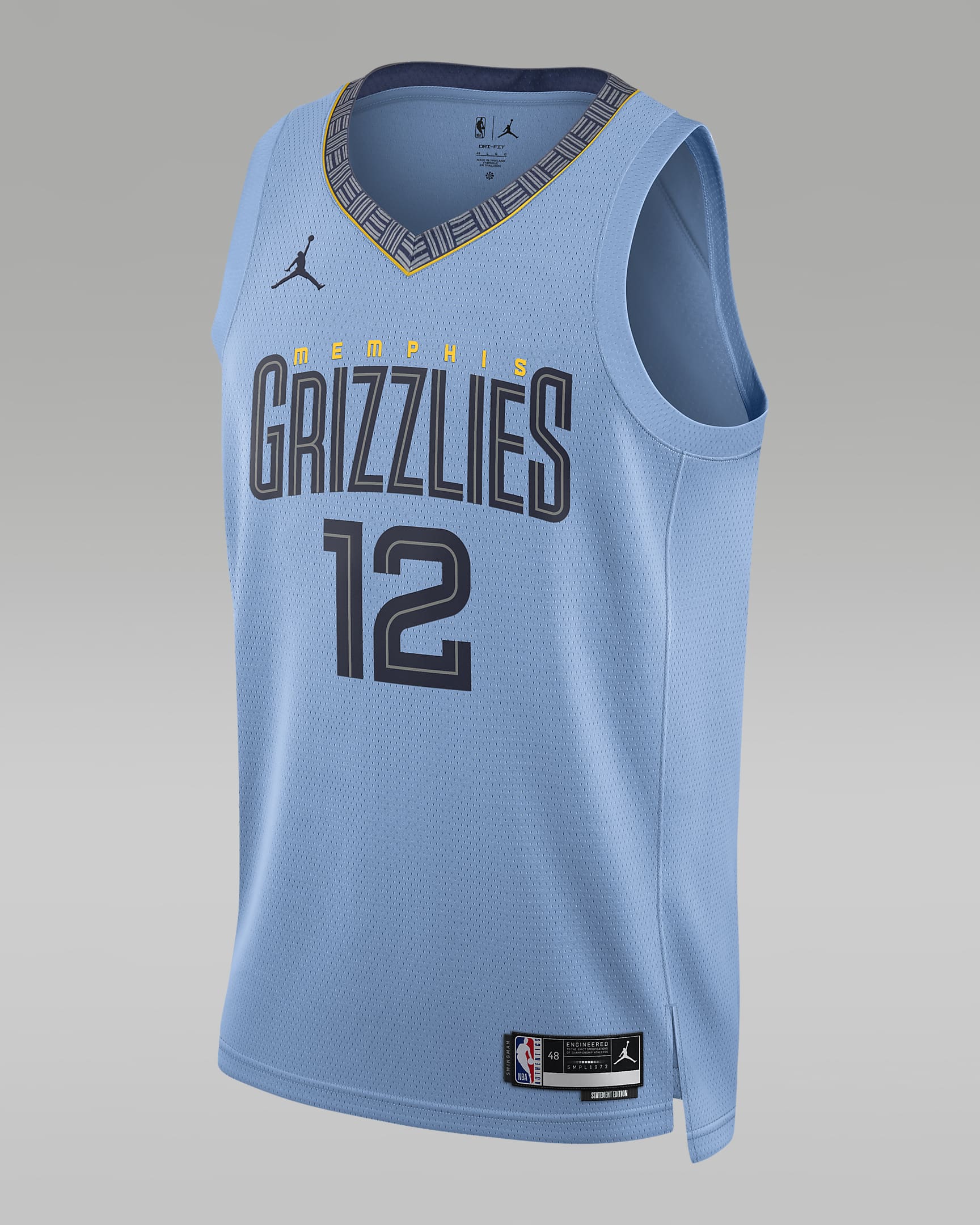 Memphis Grizzlies Statement Edition Men's Jordan Dri-FIT NBA Swingman Jersey - Light Blue