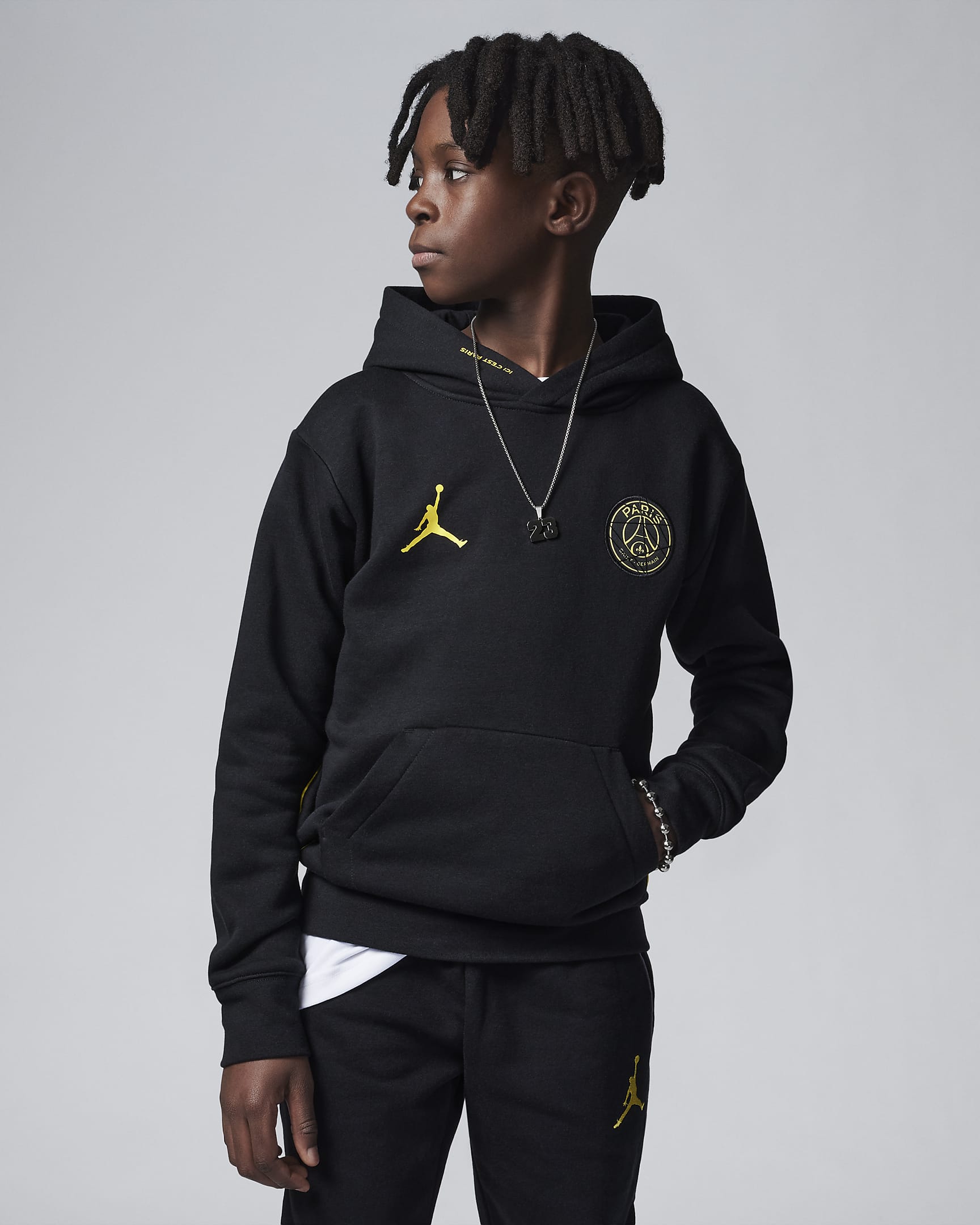 Paris Saint-Germain Older Kids' Fleece Pullover Hoodie. Nike UK