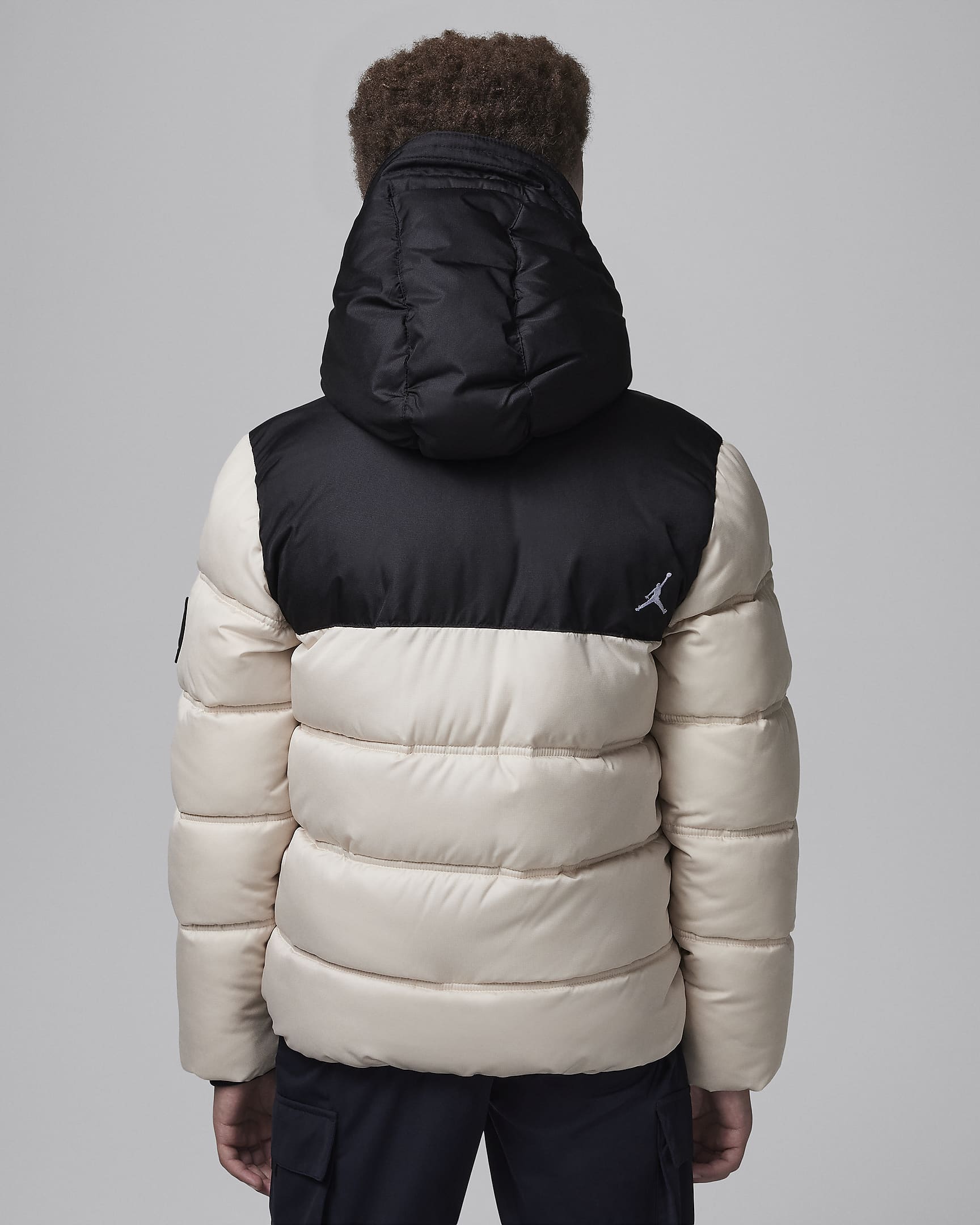 Jordan Big Kids' Faux Down Jacket - Legend Light Brown