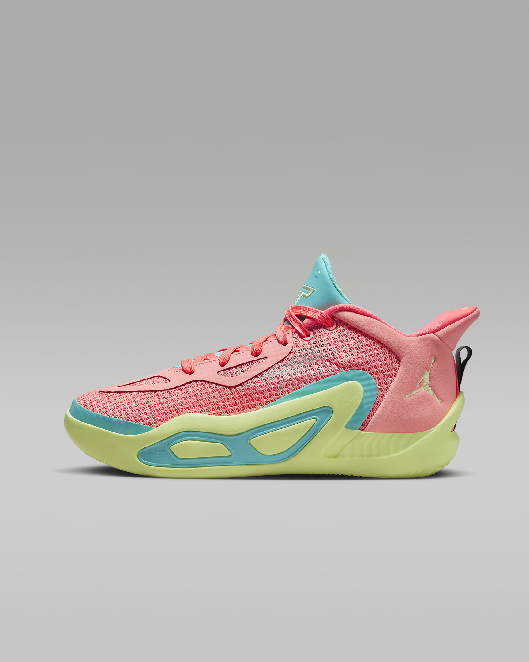 Tatum 1 "Pink Lemonade" Older Kids' Shoes - Pink Tint/Lava Glow/Aurora Green/Barely Volt