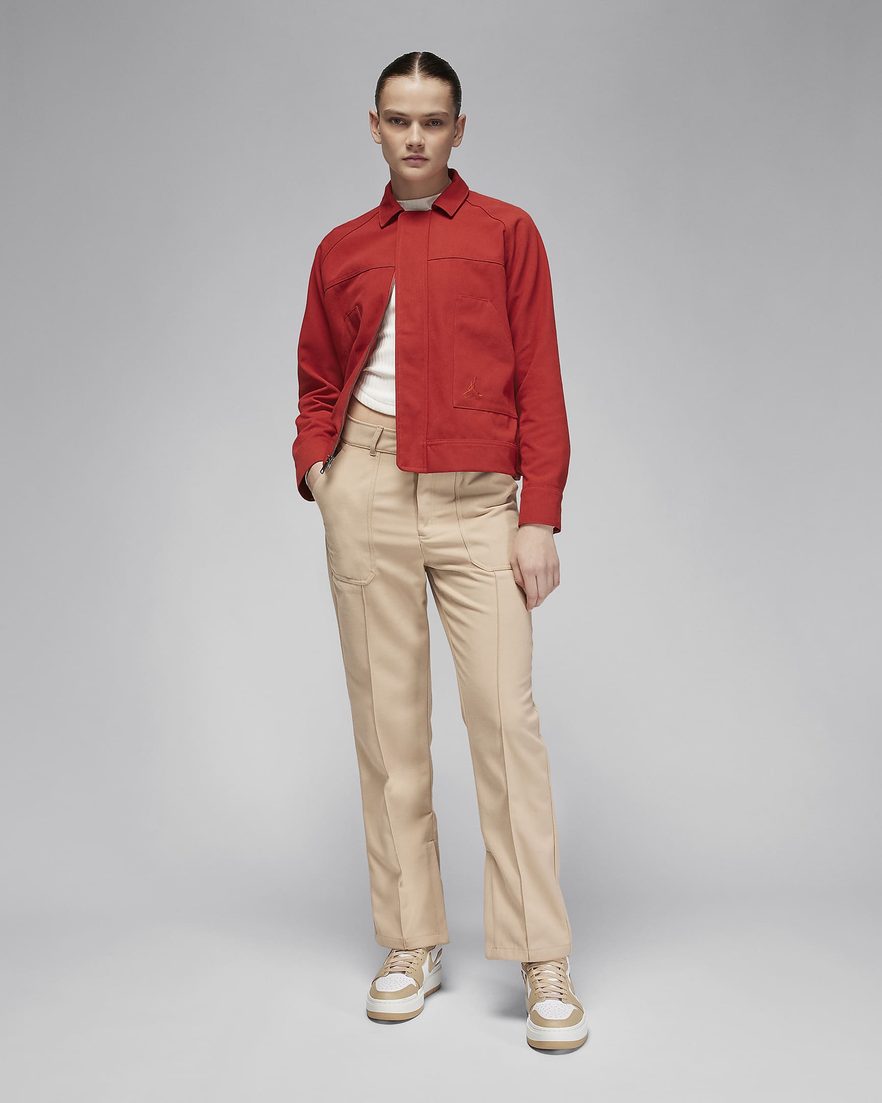 Ladies' Jordan Ankle Pant - White Twill main image 0
