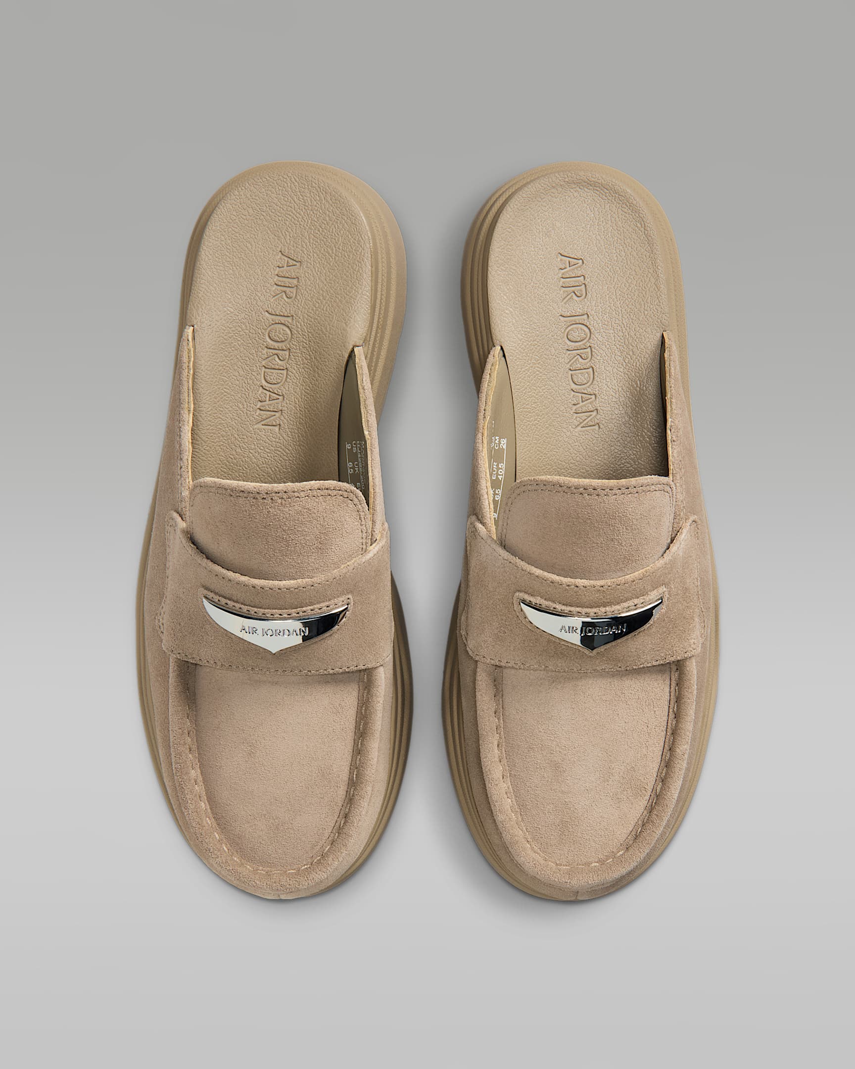 Air Jordan Mule Women's Shoes - Khaki/Metallic Silver