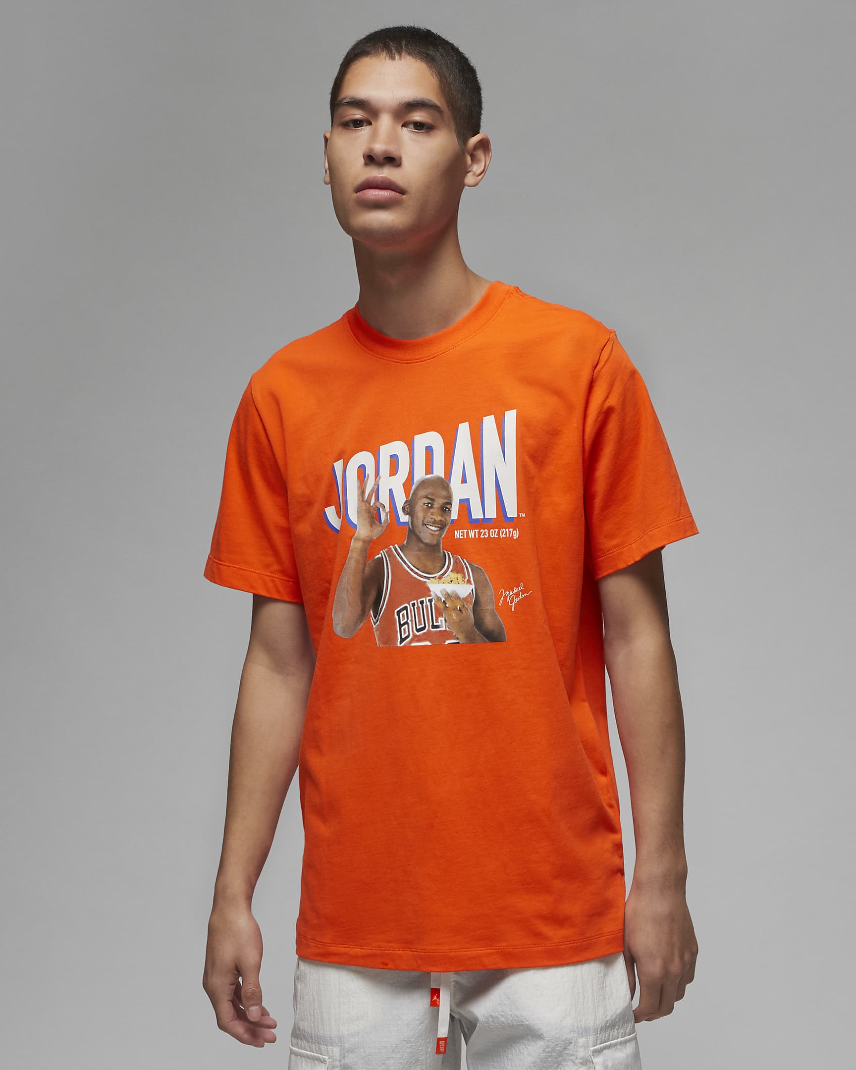 Jordan Flight MVP 男款圖樣 T 恤 - Rush Orange/Phantom