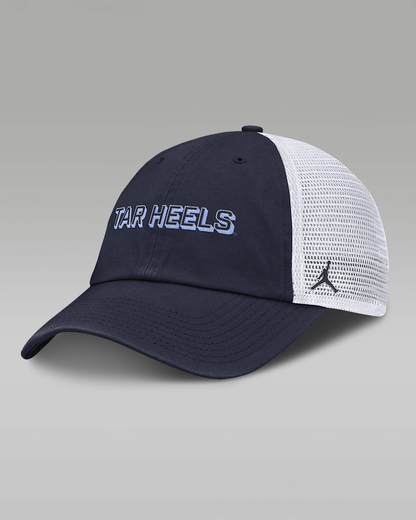 North Carolina On-Field Club Gameday Men's Jordan Brand College Trucker Adjustable Hat - Navy
