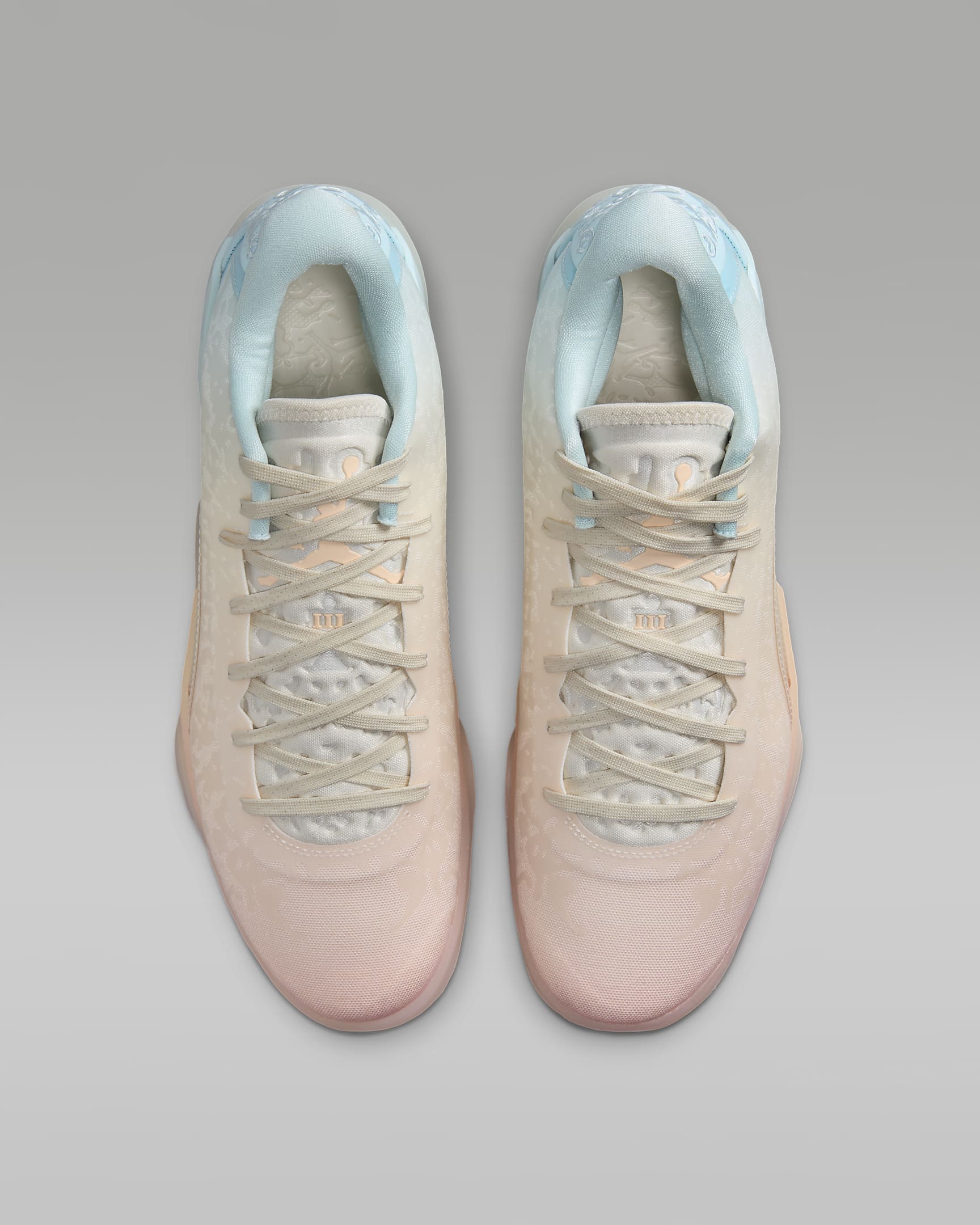 รองเท้าบาสเก็ตบอล Zion 3 "Rising" PF - Bleached Coral/Pale Ivory/Glacier Blue/Crimson Tint