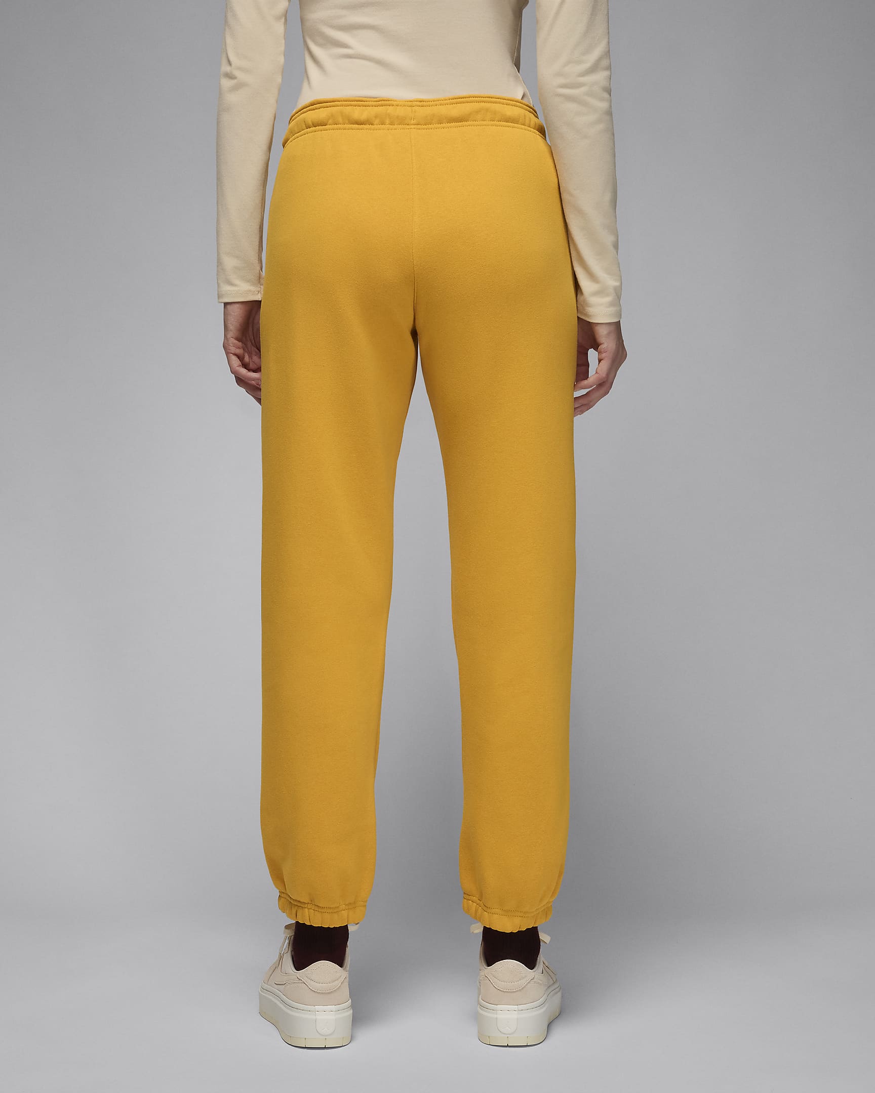 Pantalon en tissu Fleece Jordan Brooklyn pour femme - Yellow Ochre/Dusty Peach