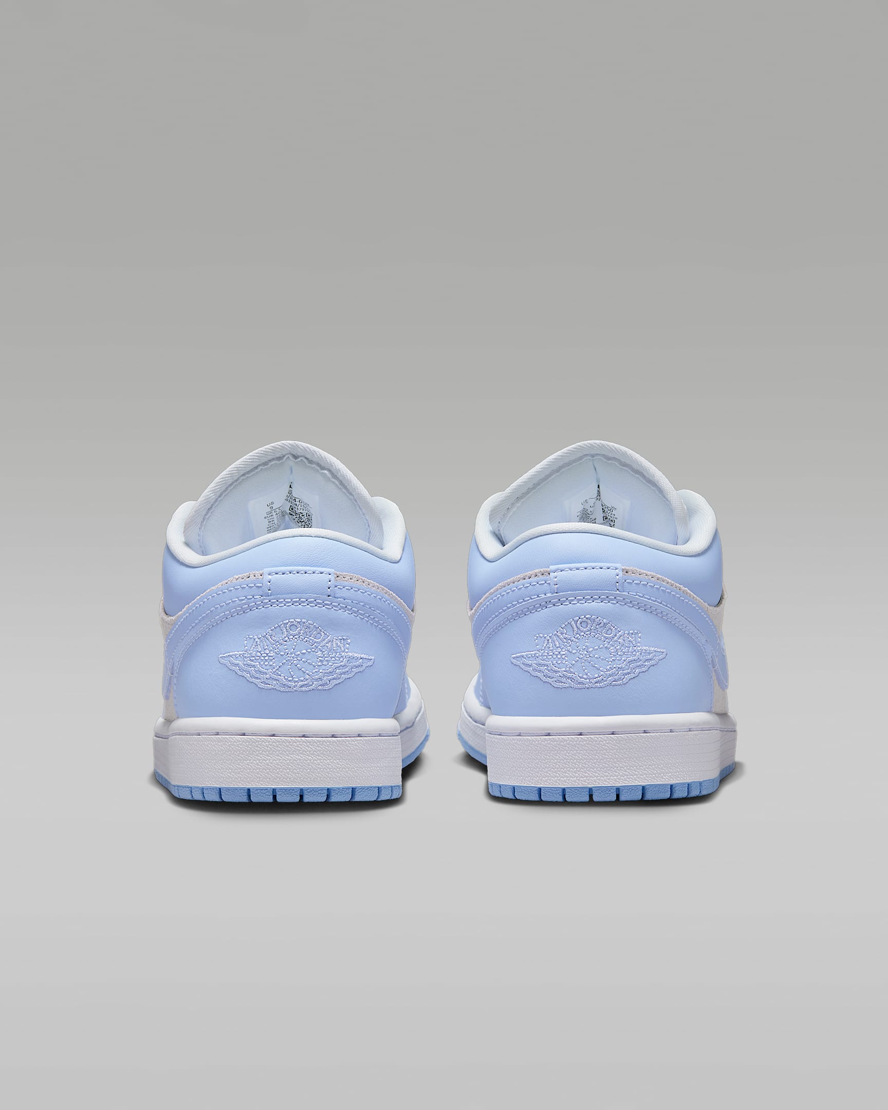 Air Jordan 1 Low Women's Shoes - Football Grey/White/Aluminium