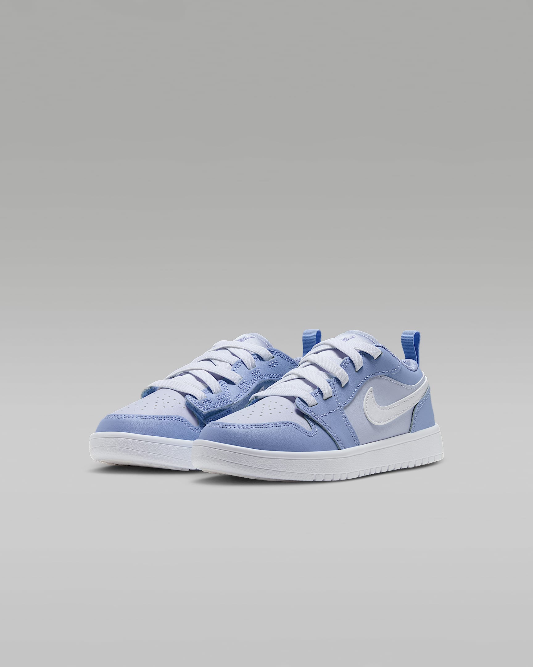 Chaussure Jordan 1 Low Alt pour enfant - Aluminum/Blanc/Hydrogen Blue