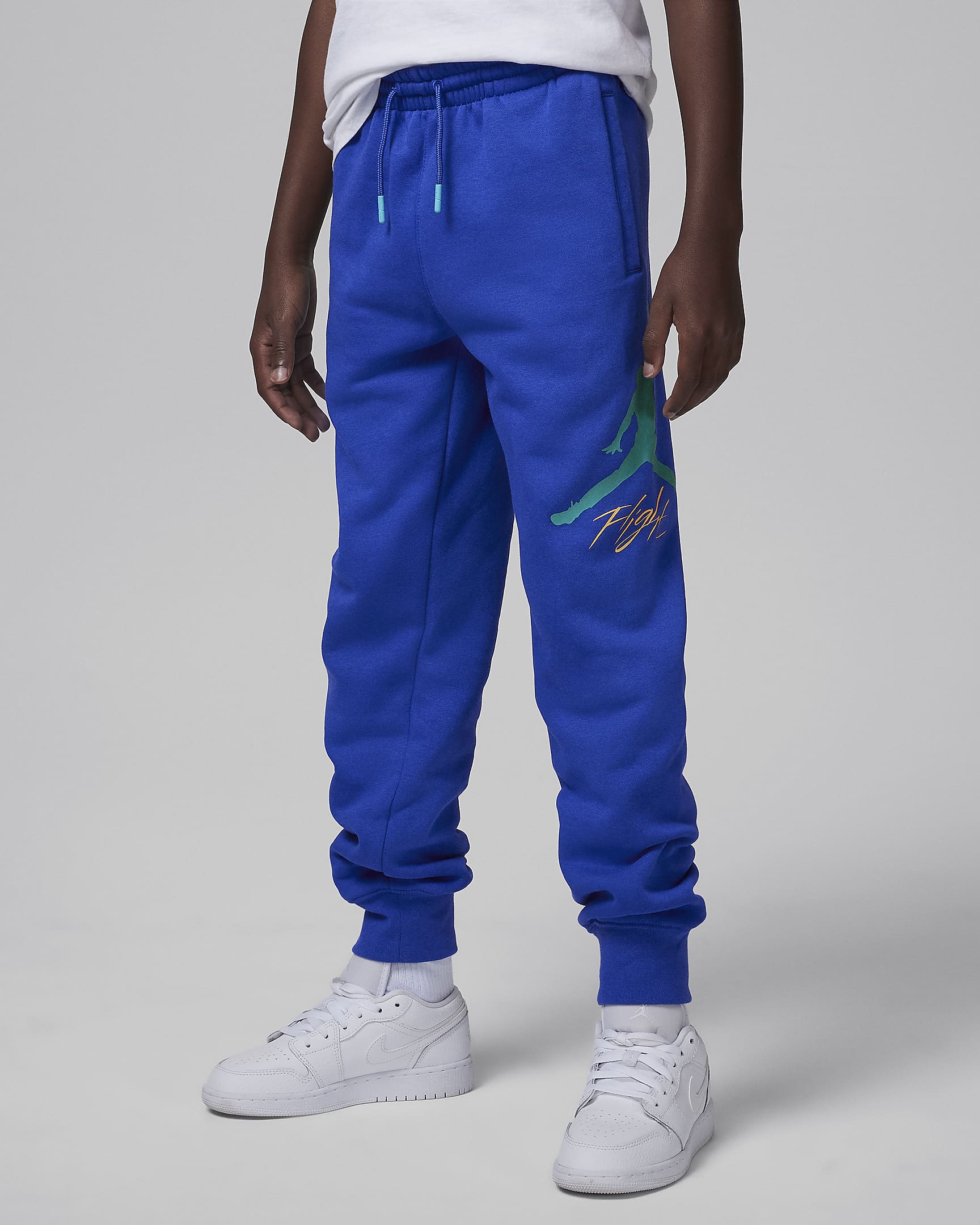 Spodnie dla dużych dzieci Jordan Jumpman Baseline - Hyper Royal