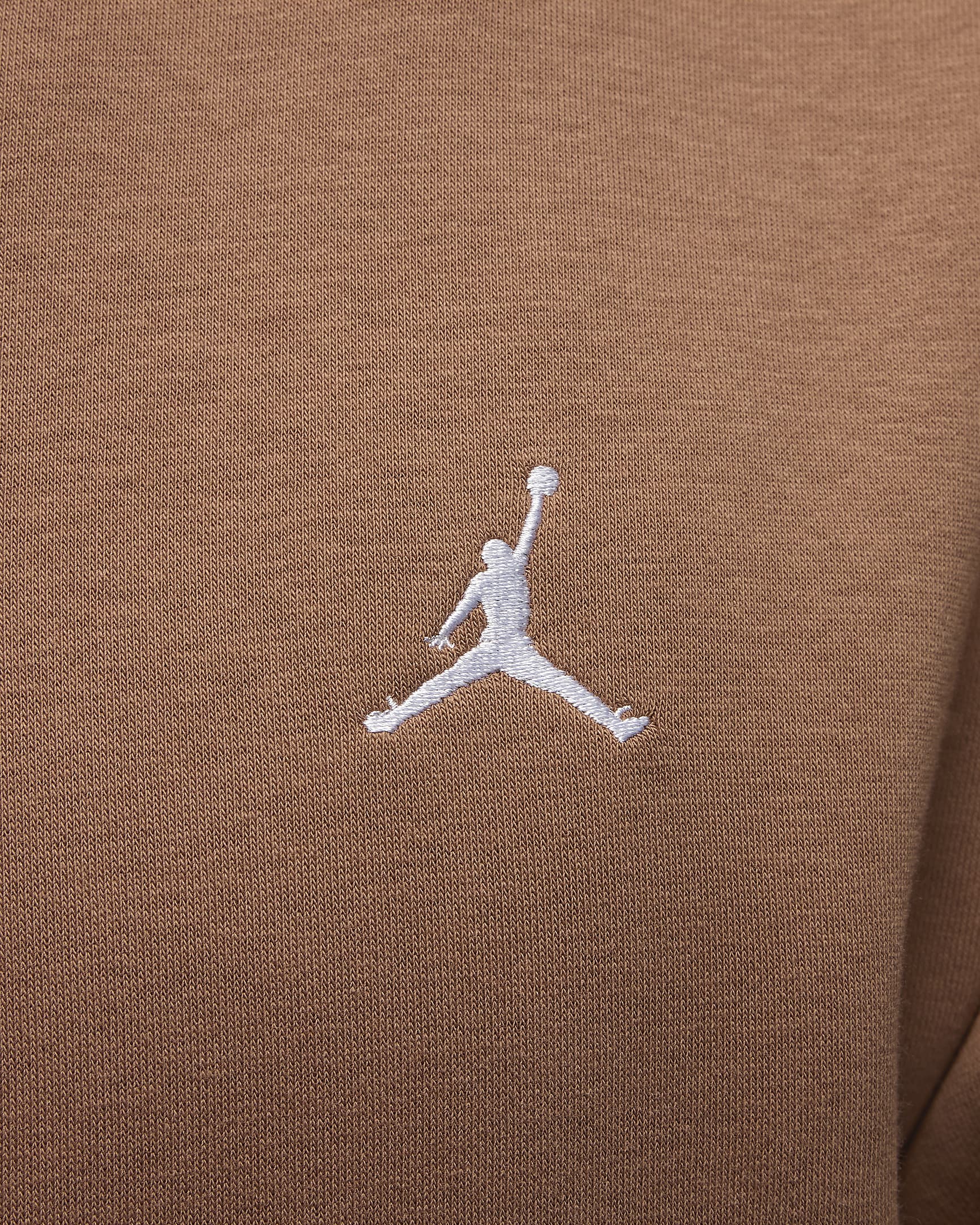 Sweat à capuche en tissu Fleece Jordan Brooklyn pour homme - Archaeo Brown/Blanc