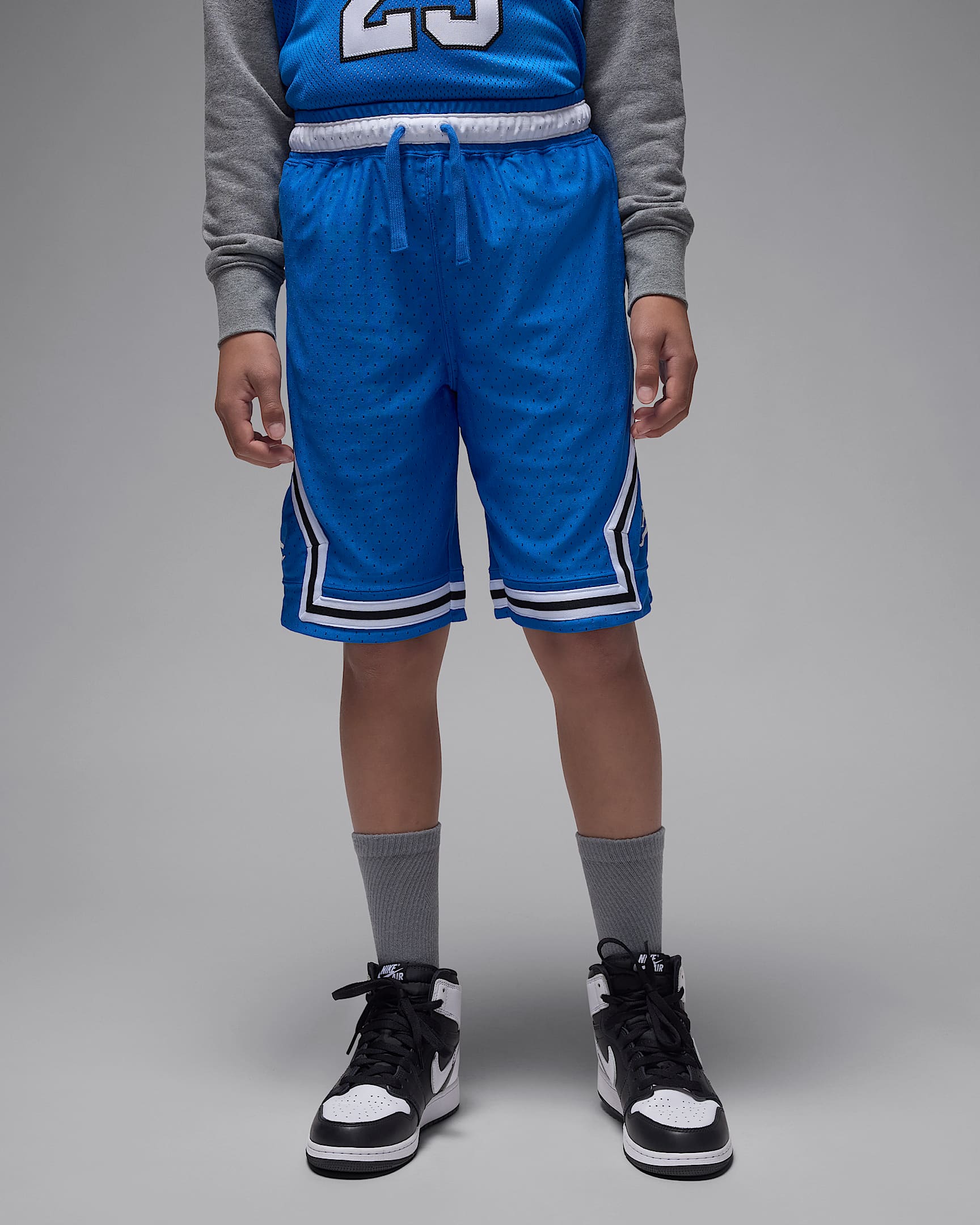 Jordan Sport Big Kids' Dri-FIT Diamond Shorts - Sport Blue