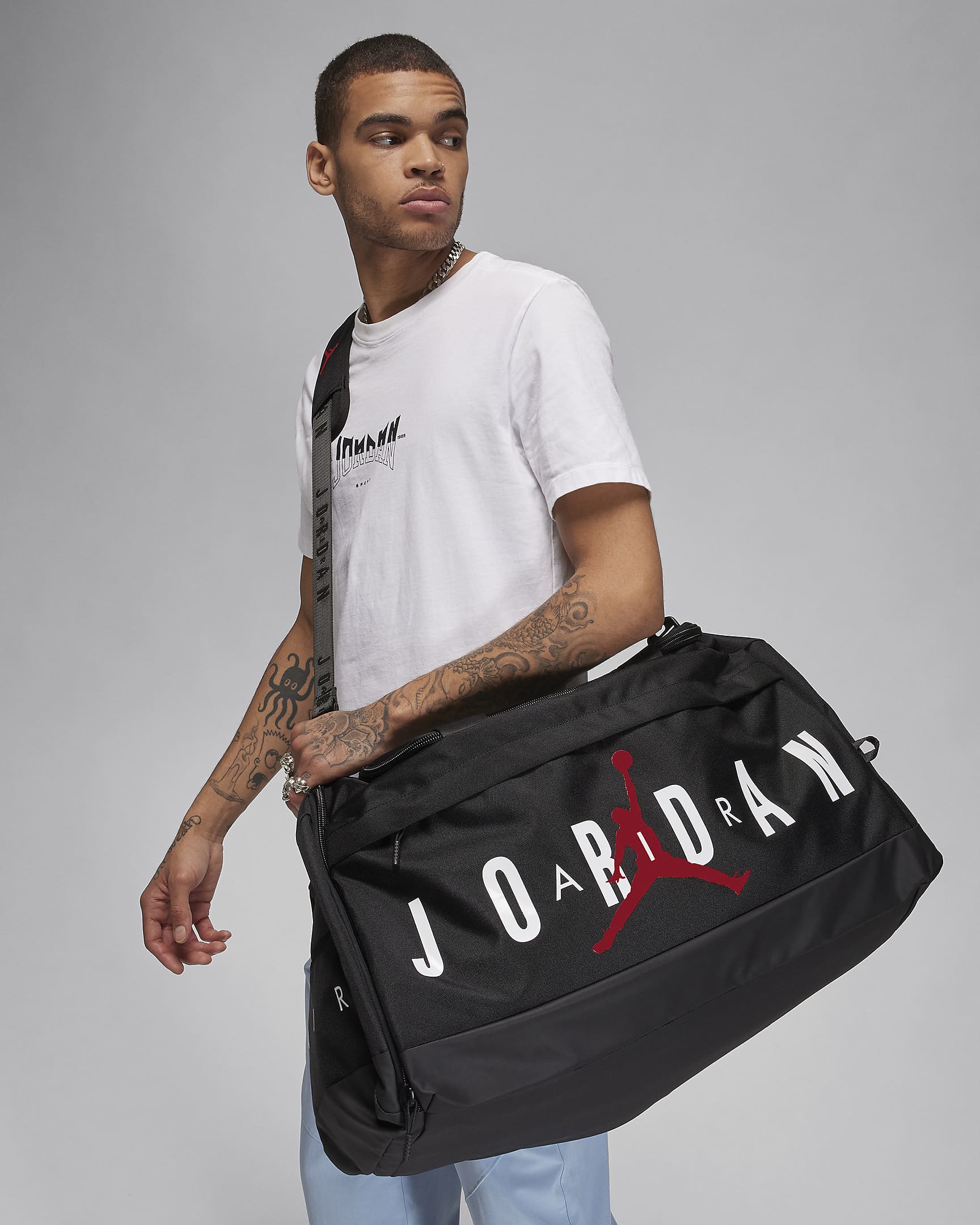 Maleta duffel (81 L) Jordan Velocity - Negro