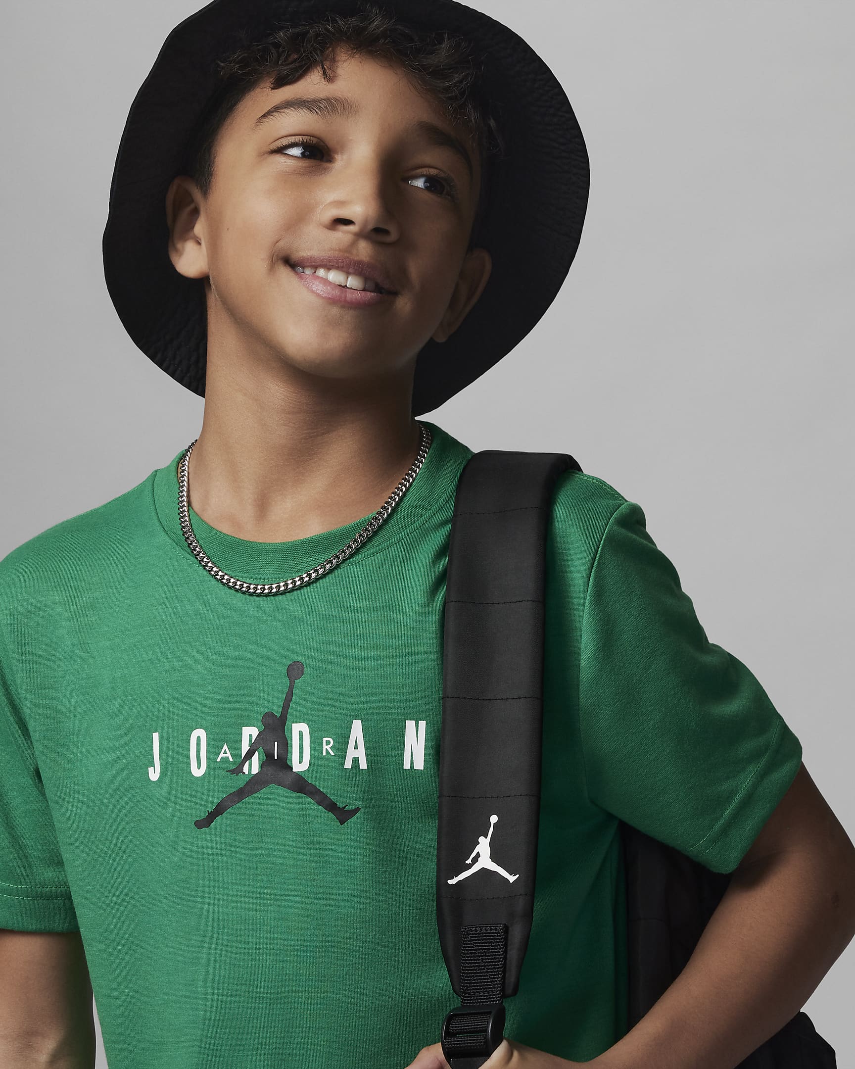 Jordan Jumpman Sustainable Graphic Tee Older Kids' T-Shirt. Nike LU