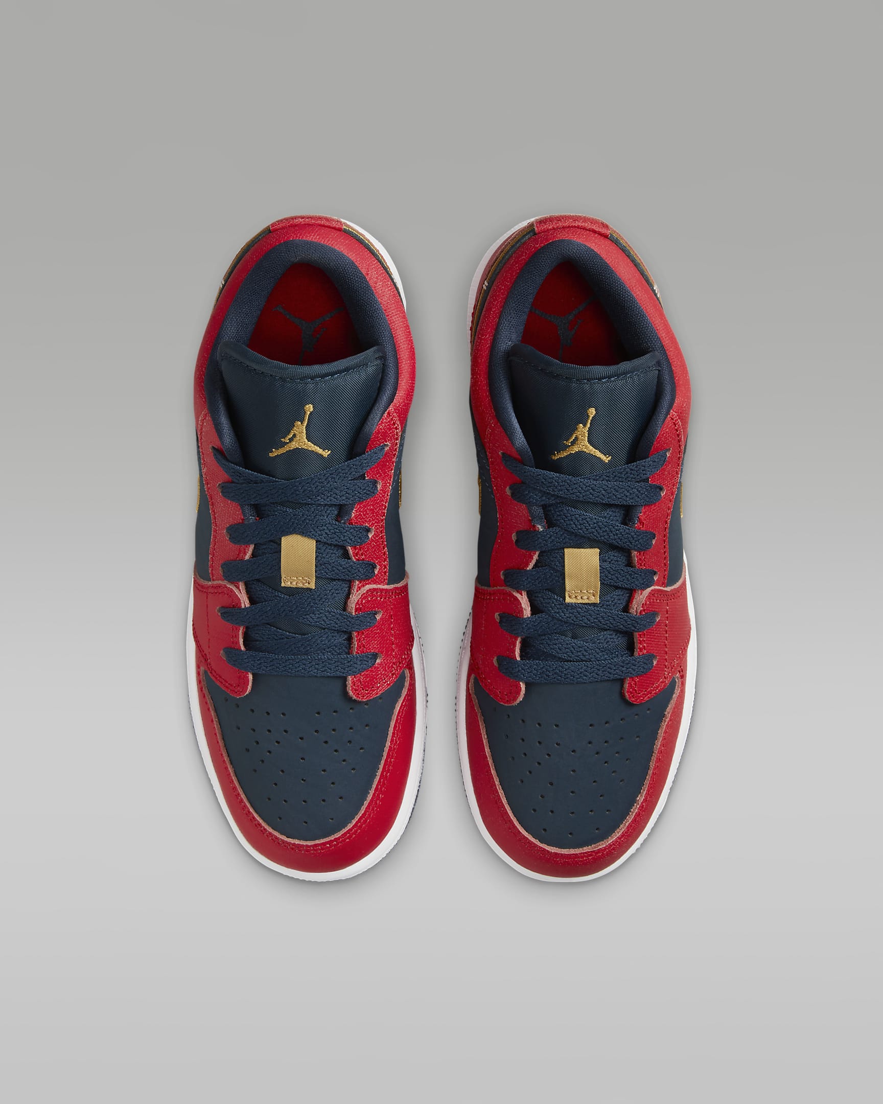 Air Jordan 1 Low SE Older Kids' Shoes - Armoury Navy/Metallic Gold/Sport Red