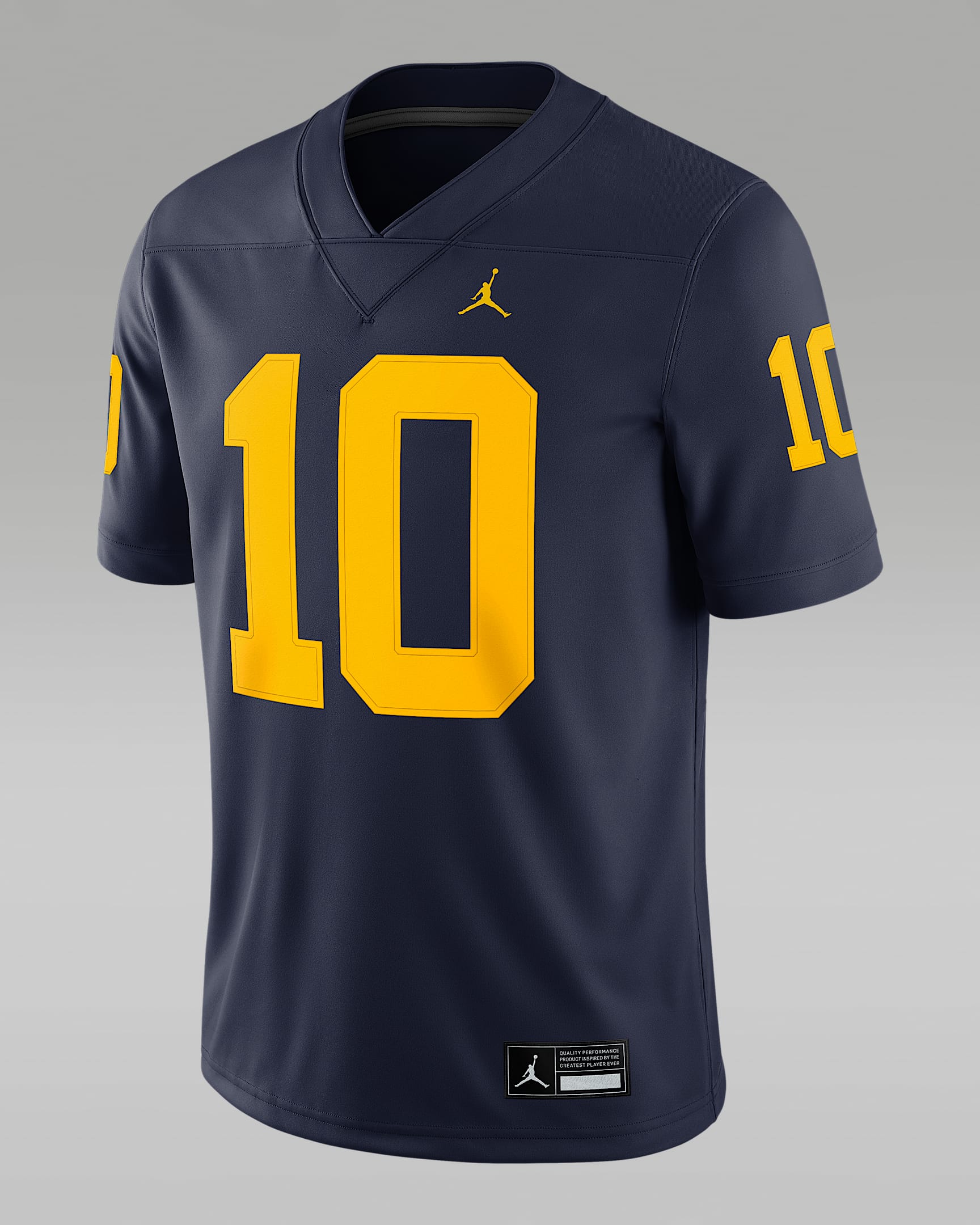 Jersey universitario marca Jordan Dri-FIT Game para hombre Michigan - Azul marino