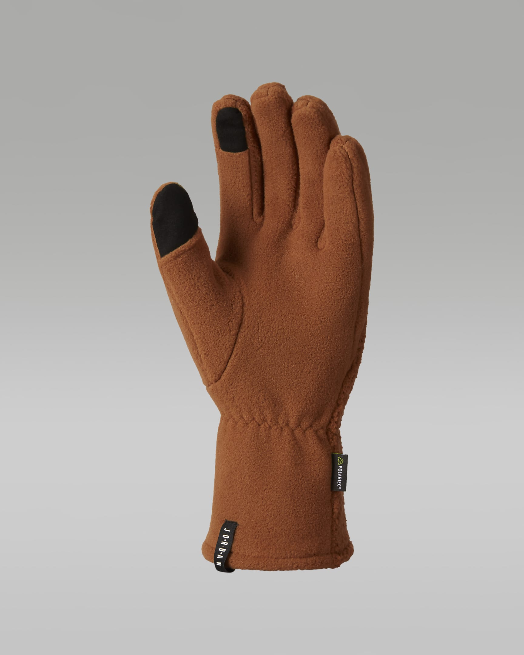 Jordan Men's Fleece Gloves - Light British Tan/White