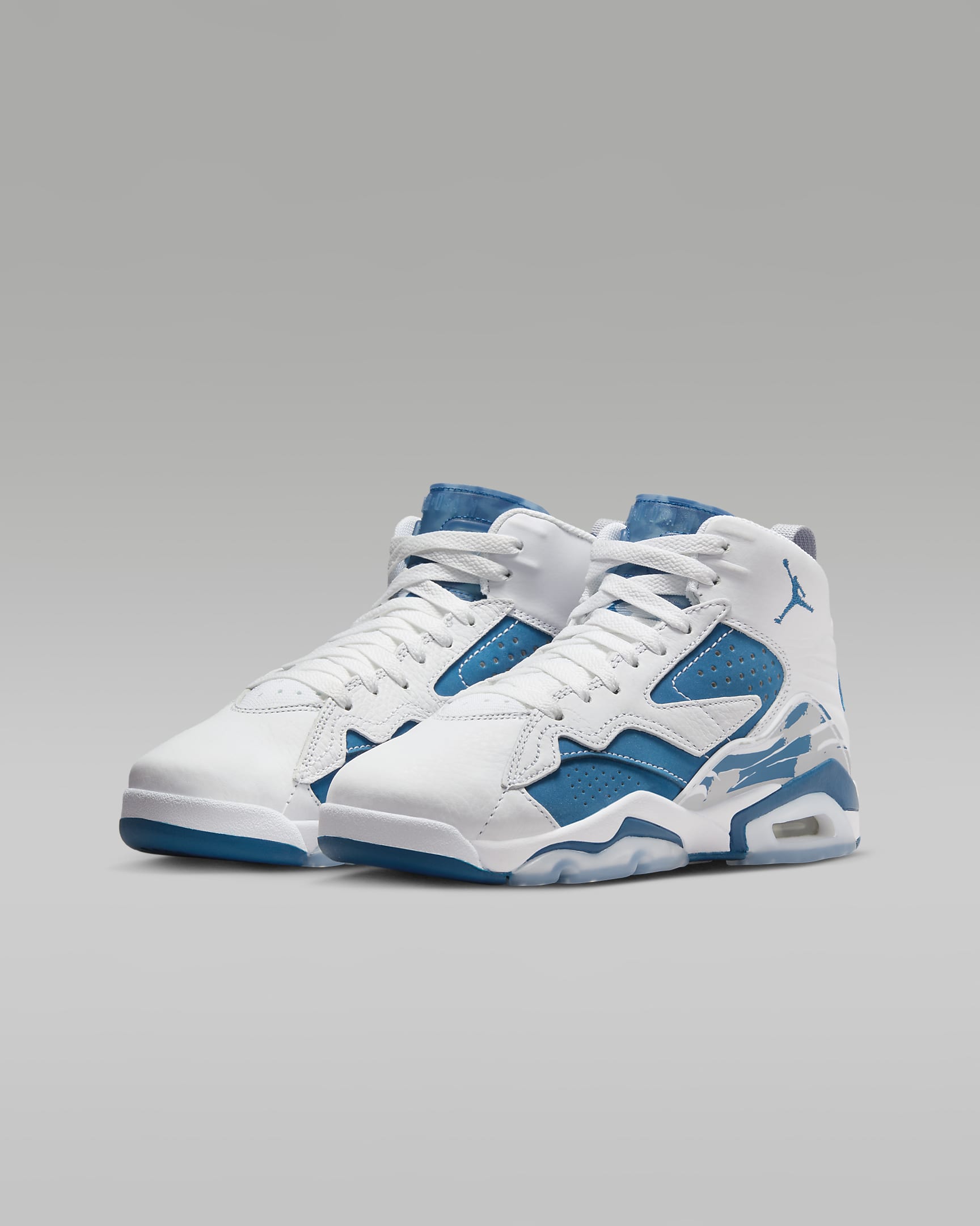 Scarpa Jumpman MVP – Ragazzo/a - Bianco/Wolf Grey/Industrial Blue