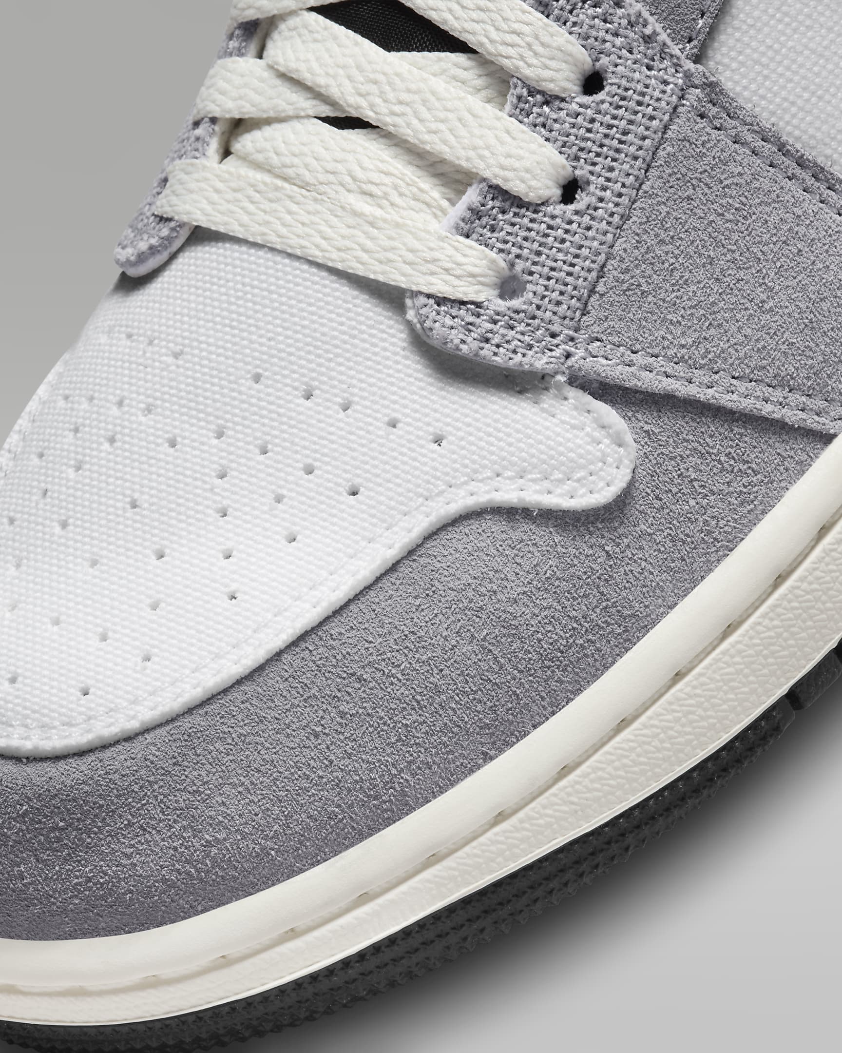 Air Jordan 1 Mid SE Craft Men's Shoes - Cement Grey/White/Tech Grey/Black