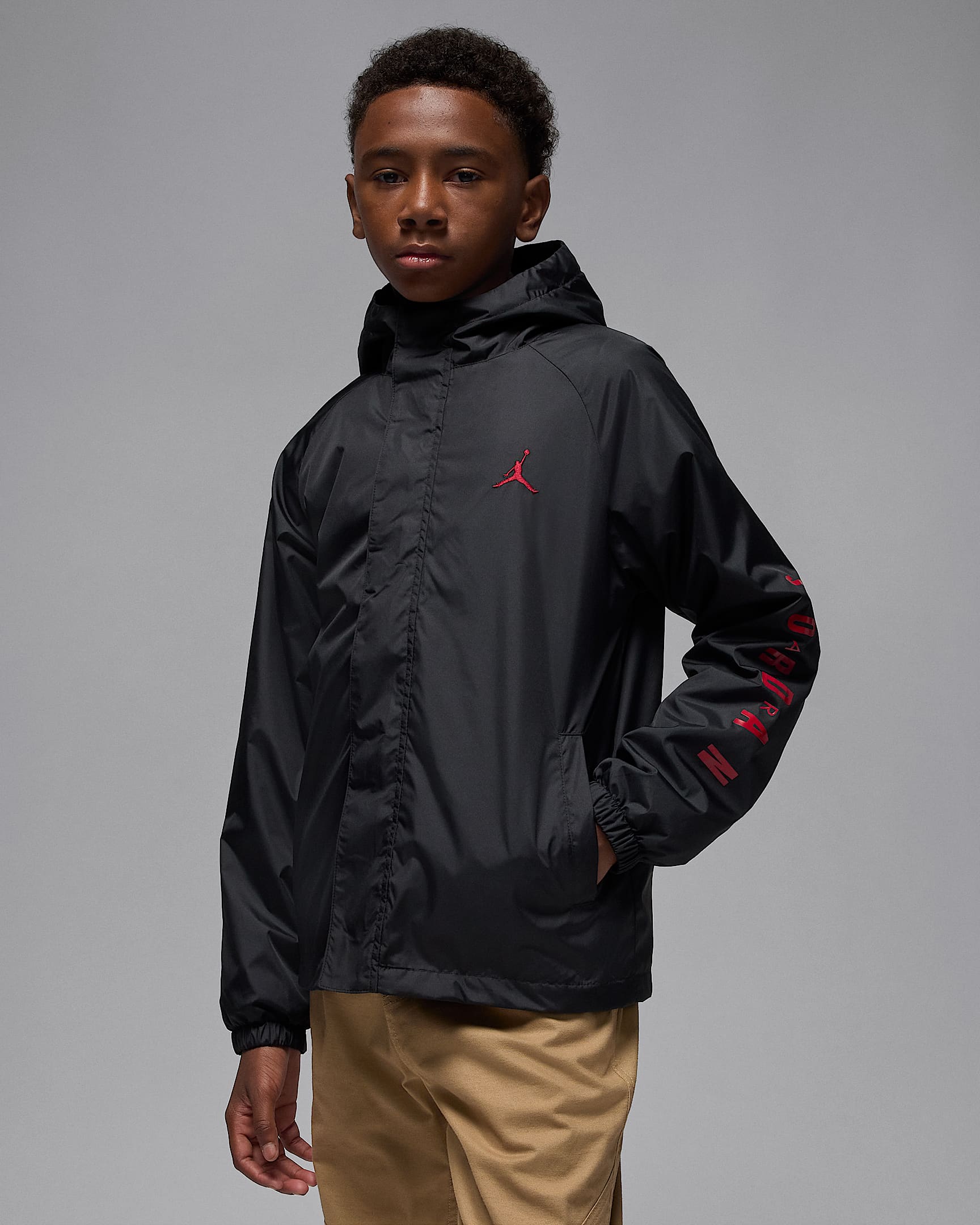 Jordan Big Kids' 3-In-1 System Jacket - Black