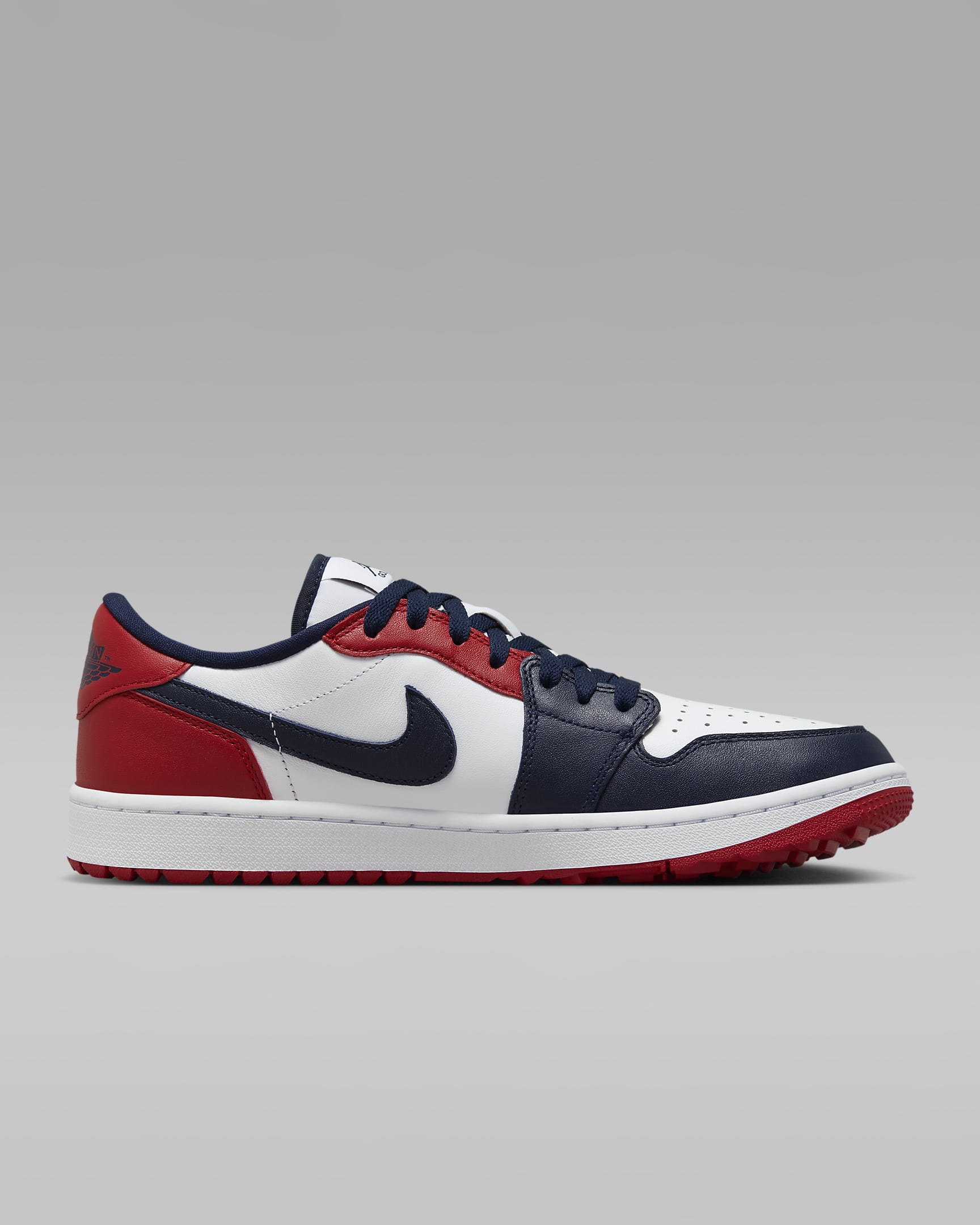 Scarpa da golf Air Jordan 1 Low G - Bianco/Varsity Red/Ossidiana