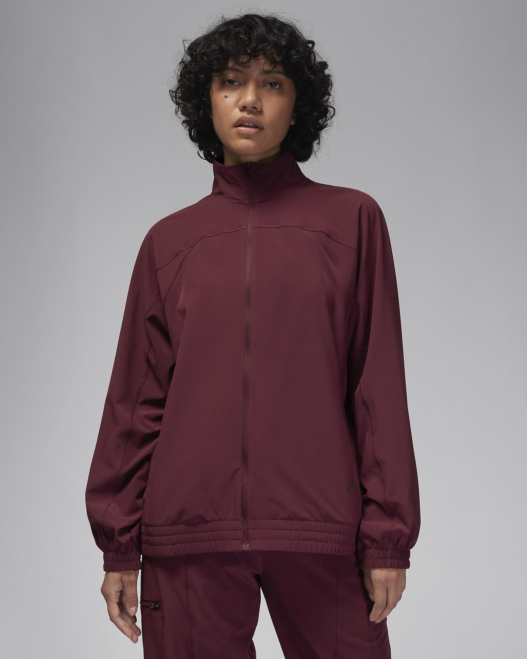 Jordan Sport Women's Dri-FIT Woven Jacket - Night Maroon