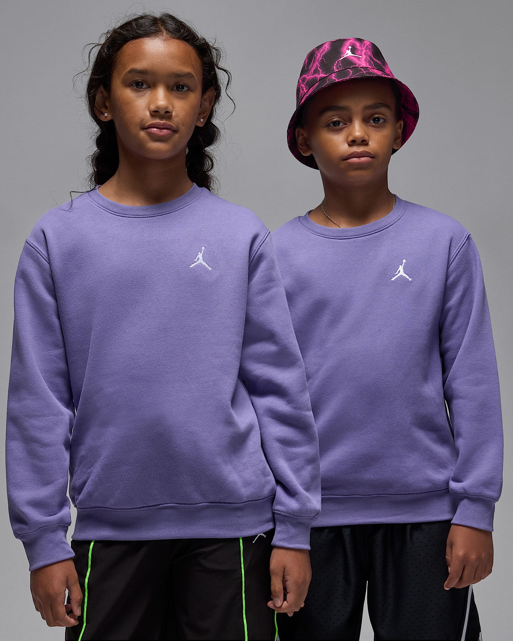 Maglia a girocollo Jordan Brooklyn Fleece – Ragazzo/a - Dusty Amethyst