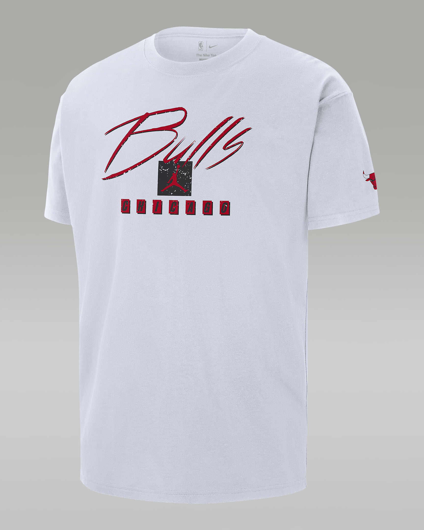 T-shirt Chicago Bulls Courtside Statement Edition Jordan Max90 NBA – Uomo - Bianco