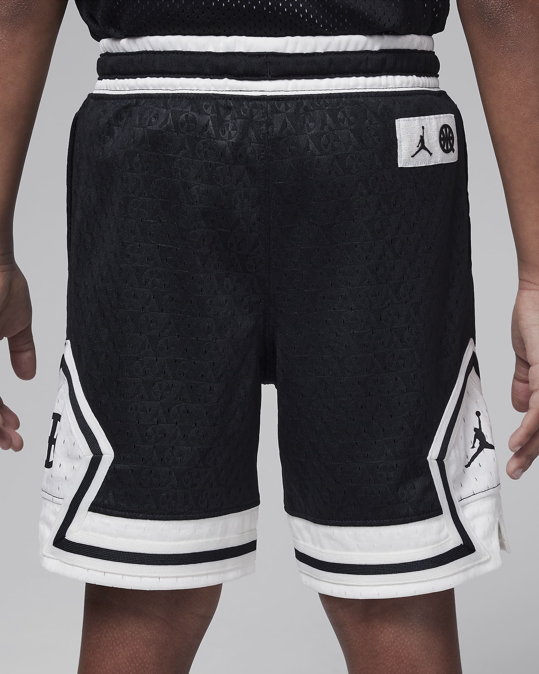 Jordan Dri-FIT Quai 54 Younger Kids' Sport Diamond Shorts - Off-Noir